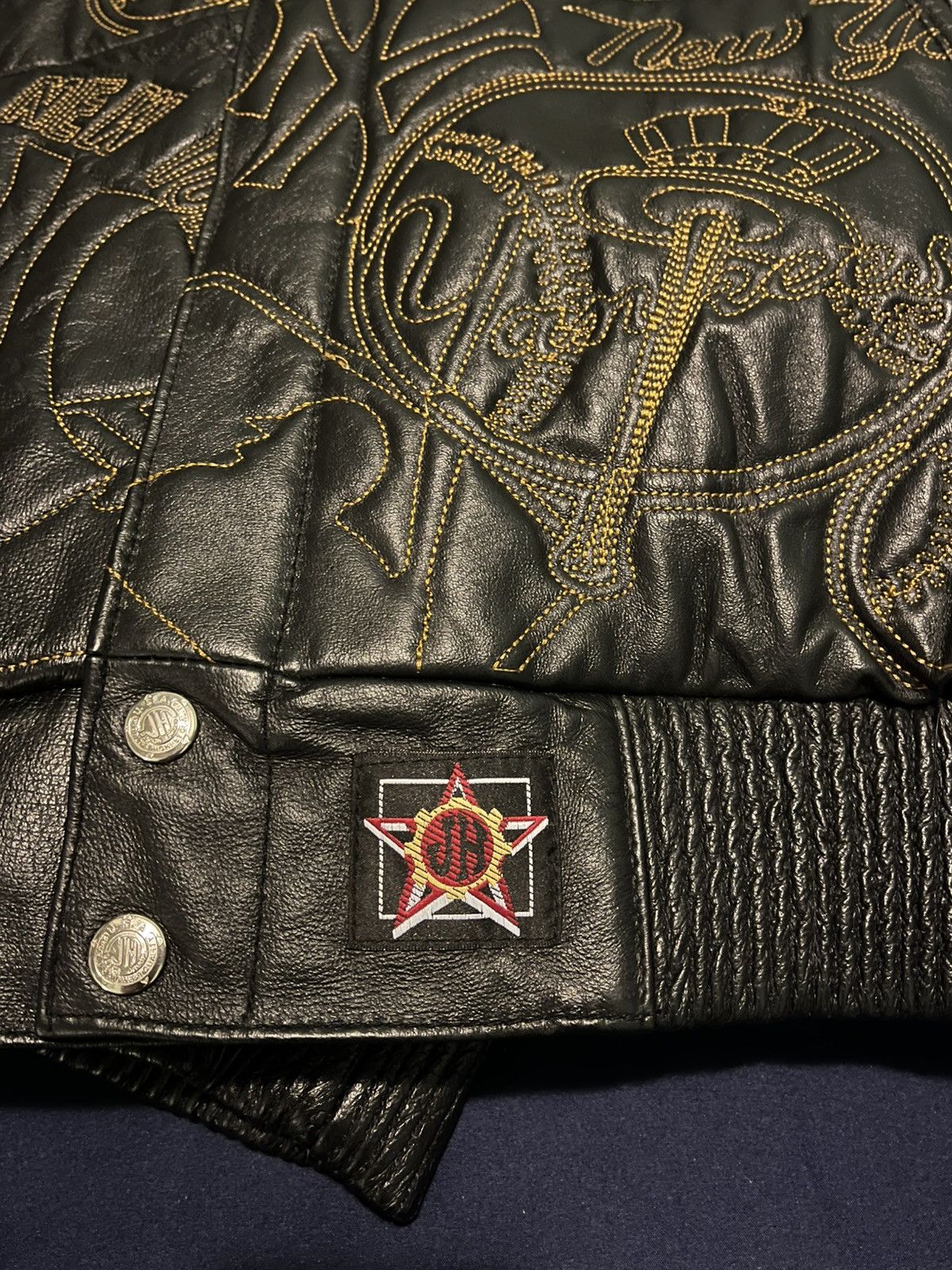 MLB RARE MLB Jeff Hamilton New York Yankees Leather Jacket Size US L / EU 52-54 / 3 - 5 Thumbnail