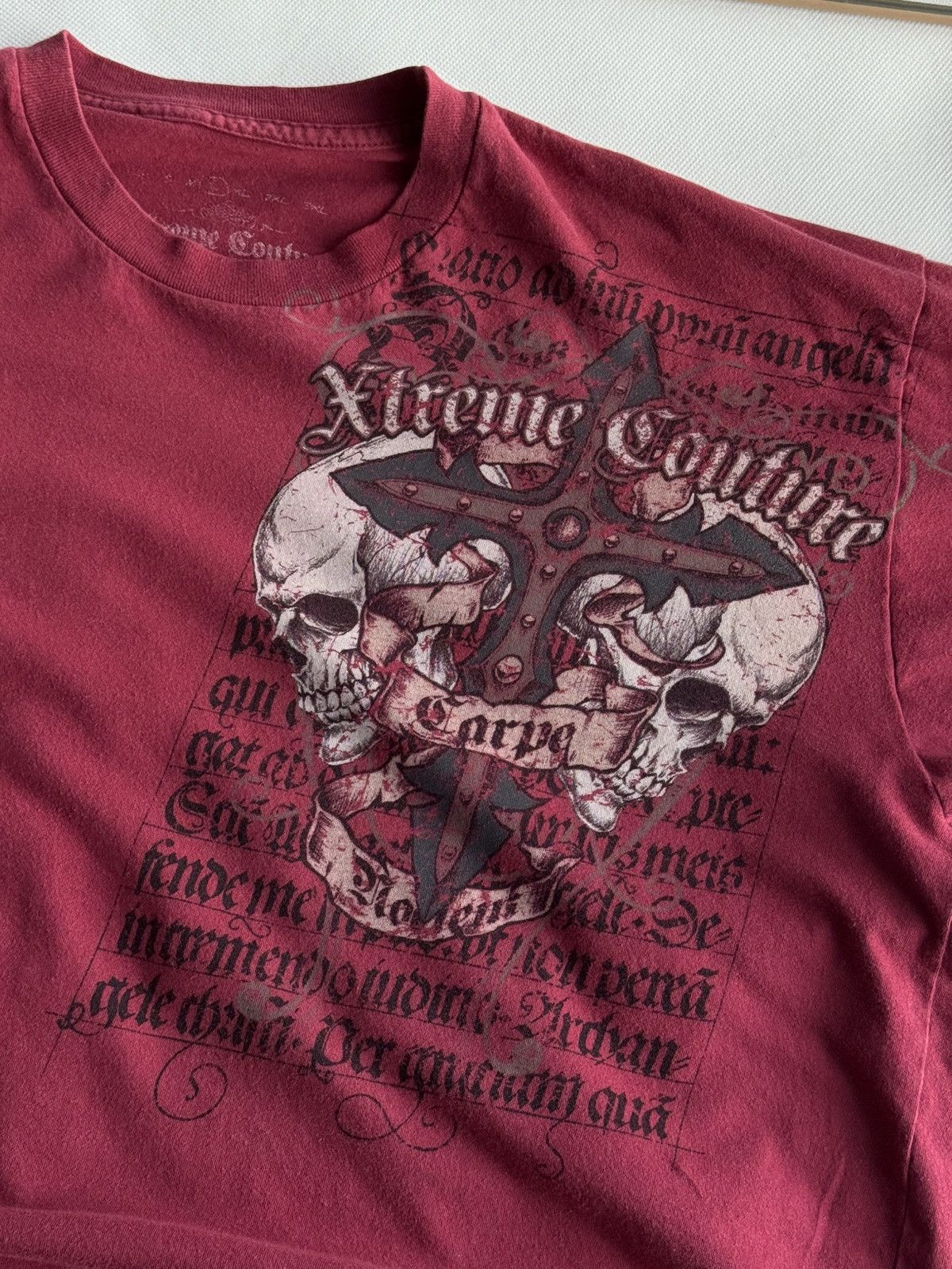Ken Carson Affliction Ken carson Style Grunge Skull Tee Red L size Goth Size US L / EU 52-54 / 3 - 12 Thumbnail