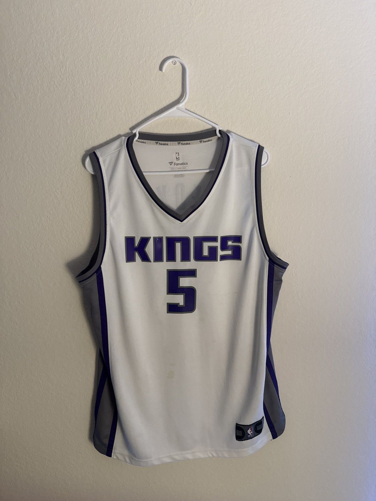 NBA Dearon Fox Sacramento Kings Jersey Size US L / EU 52-54 / 3 - 2 Thumbnail