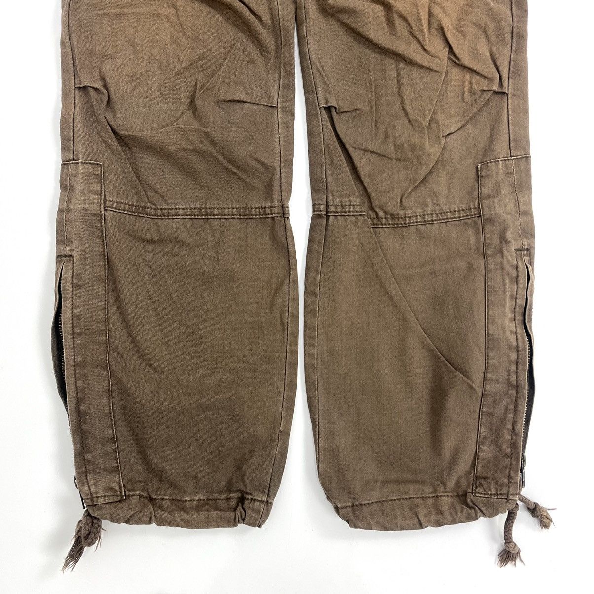 If Six Was Nine 2000s Crazy Bondage Studded Cargo Pants Lgb Goa Punks Style Size US 33 - 11 Thumbnail