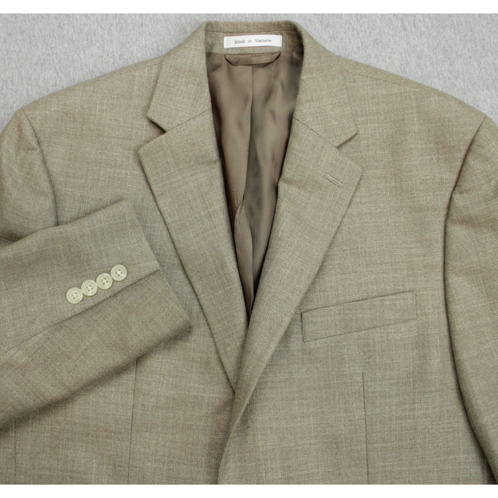 Lauren Ralph Lauren Blazer Mens 42R Beige Hopsack