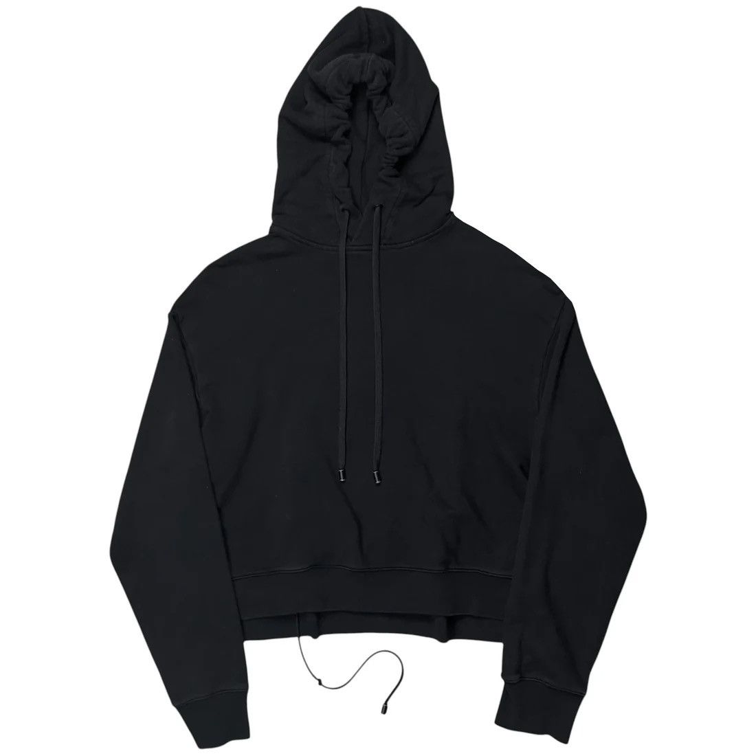 Maison Margiela Maison Margiela Cropped Back String Hoodie - AW19 Size US M / EU 48-50 / 2 - 1 Thumbnail