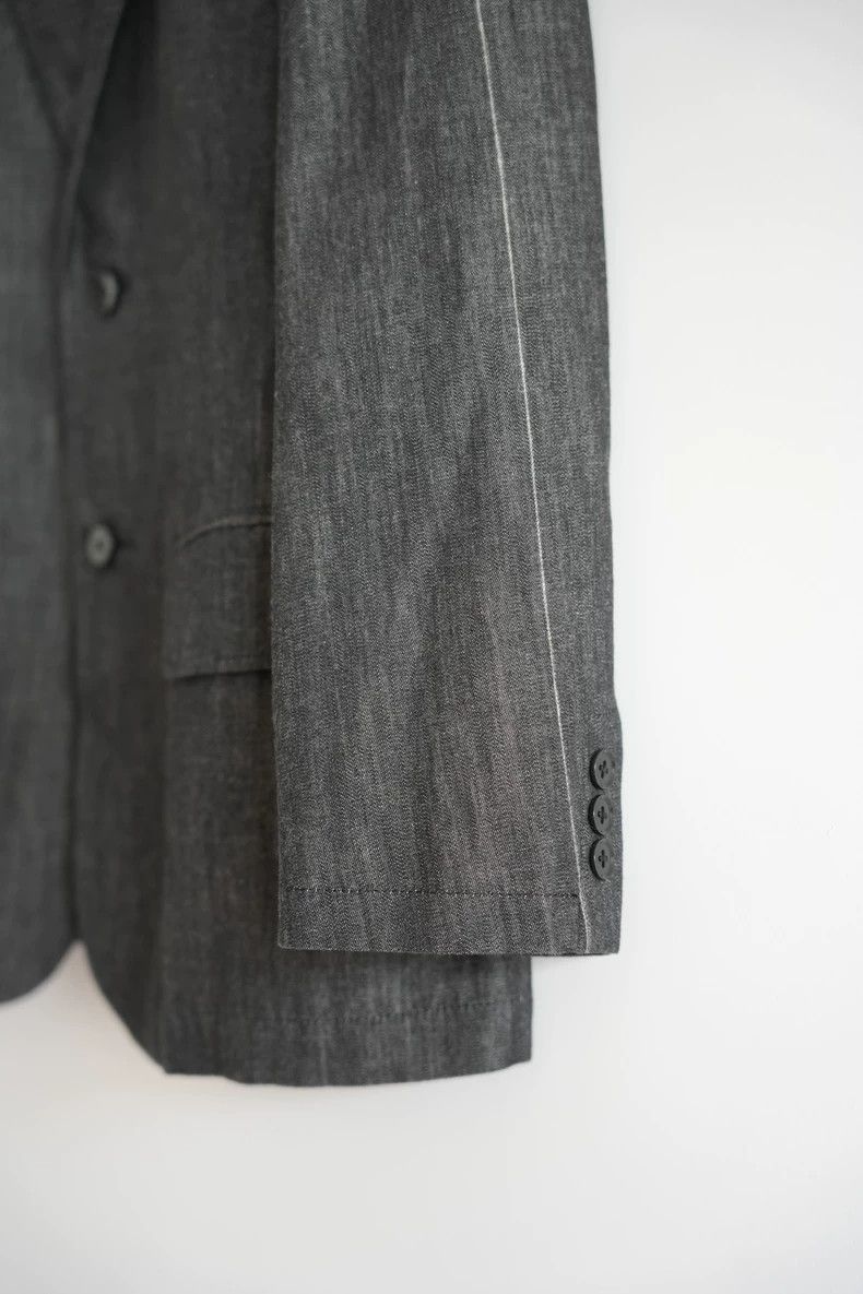 Yohji Yamamoto Yohji Yamamoto size 2 10cm Striped Sleeve White Line blaze Size 36R - 7 Thumbnail