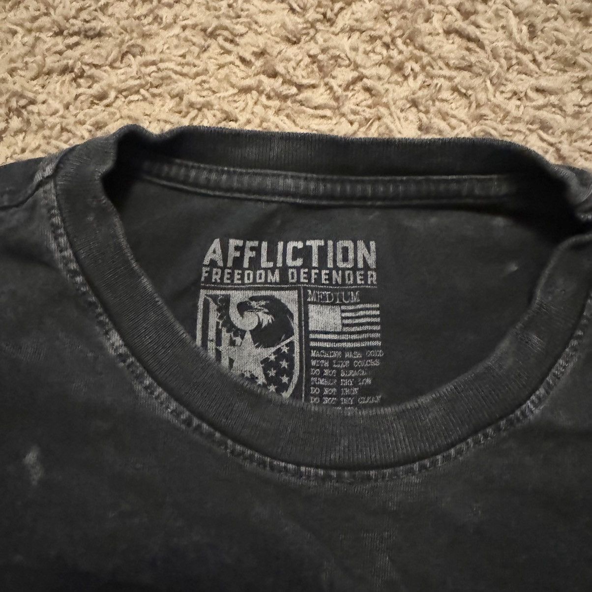 Affliction × Vintage VINTAGE AFFLICTION FREEDOM DEFENDER TEE! Size US M / EU 48-50 / 2 - 7 Thumbnail