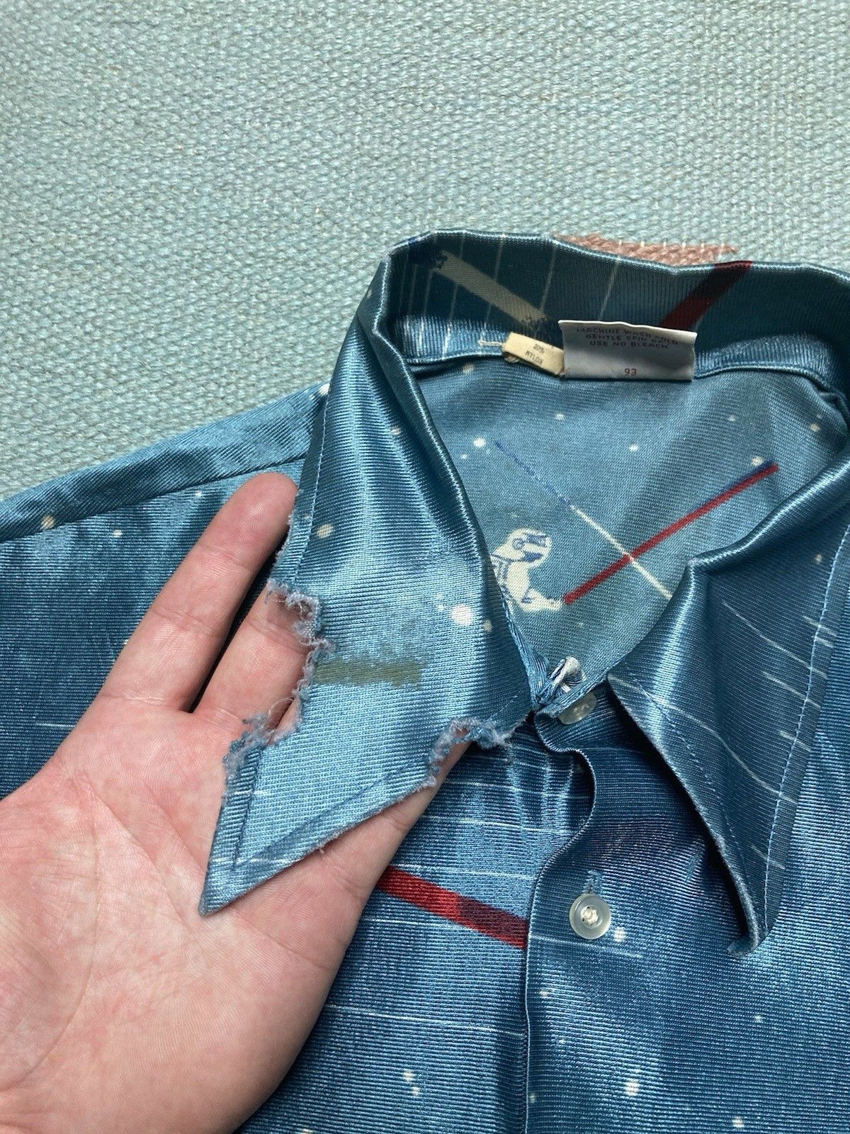 Vintage 70s button shirt Mcgregor space disco boys 16 women’s Small Size S / US 4 / IT 40 - 4 Thumbnail