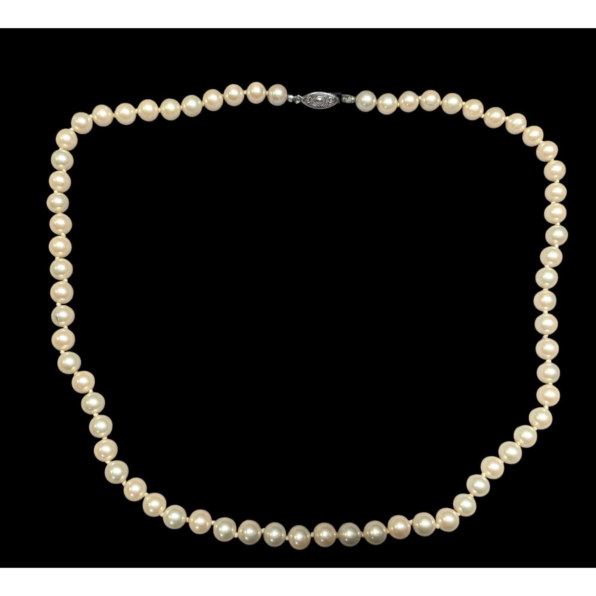 Other Vintage Glam Glass Pearl Beaded Necklace Size ONE SIZE - 1 Thumbnail