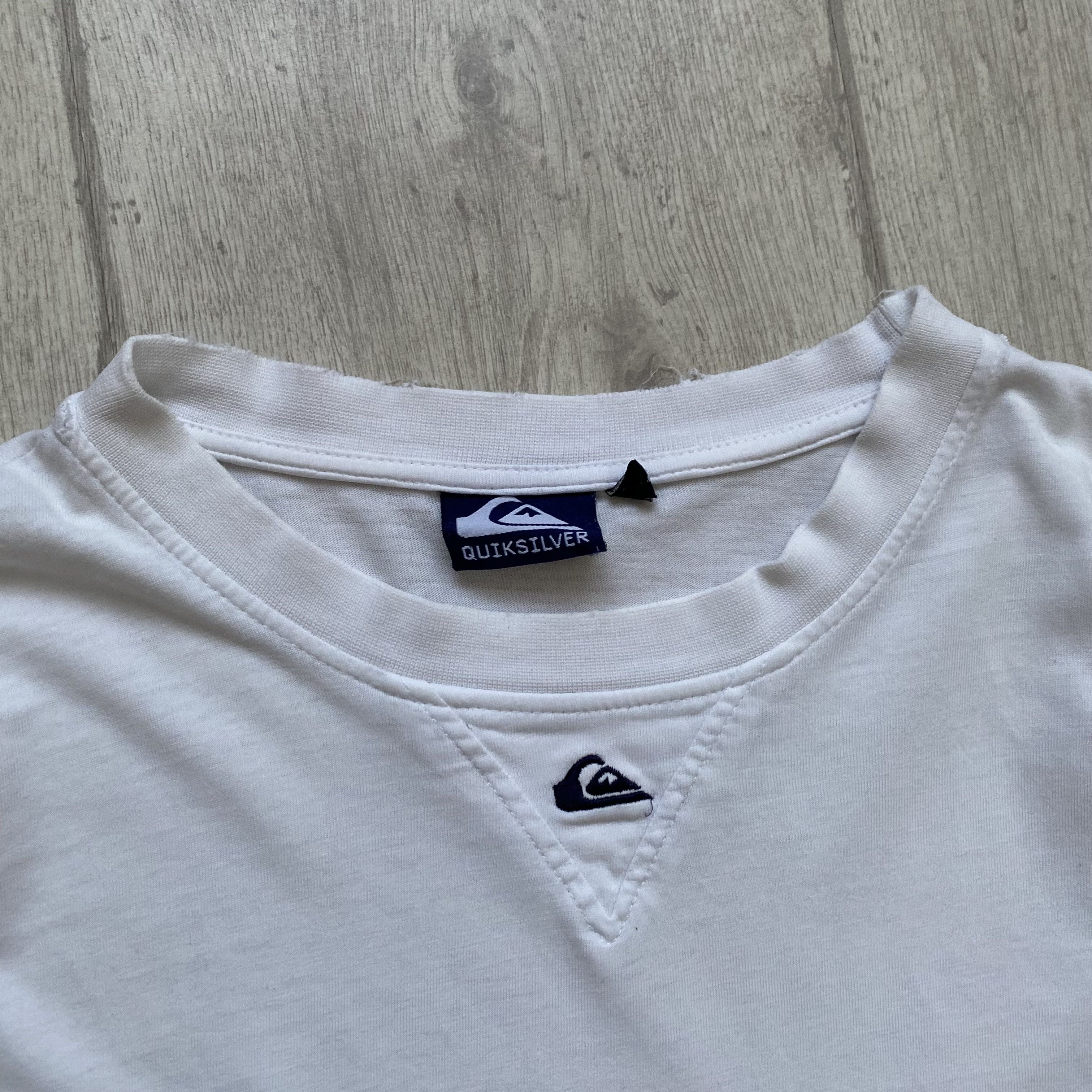 Quiksilver 🏄🏼‍♂️ Trashed Vintage 80s Quiksilver Surf Tee Centr Logo Size US L / EU 52-54 / 3 - 4 Thumbnail