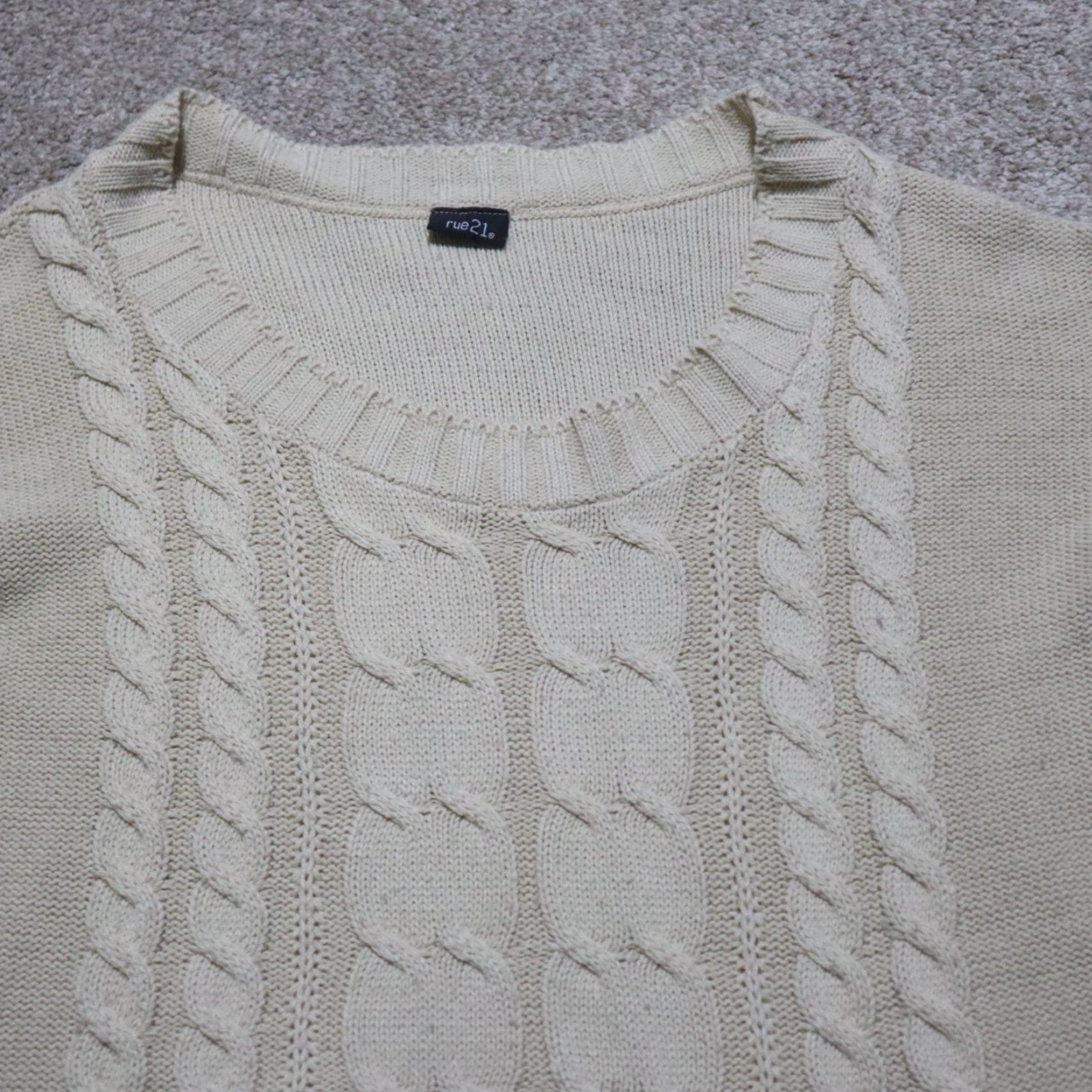Vintage rue21 Sweater Brown Women's Size S Long Sleeve Pullover Casual Winter Knit Top Ladies 2010s Size S / US 4 / IT 40 - 2 Thumbnail