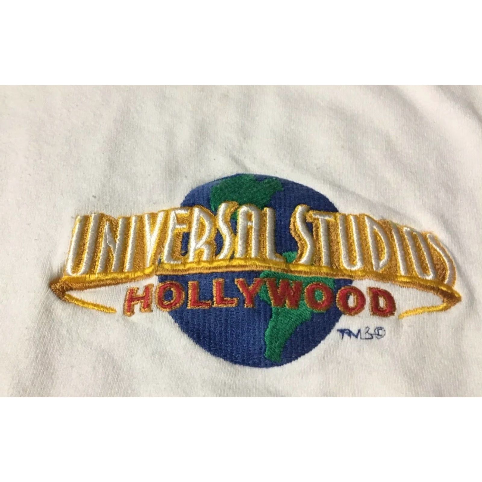 Vintage VINTAGE Universal Studios Hollywood Sweatshirt M USA White 90s Grunge Logo Sports USA Mens Size US M / EU 48-50 / 2 - 2 Thumbnail