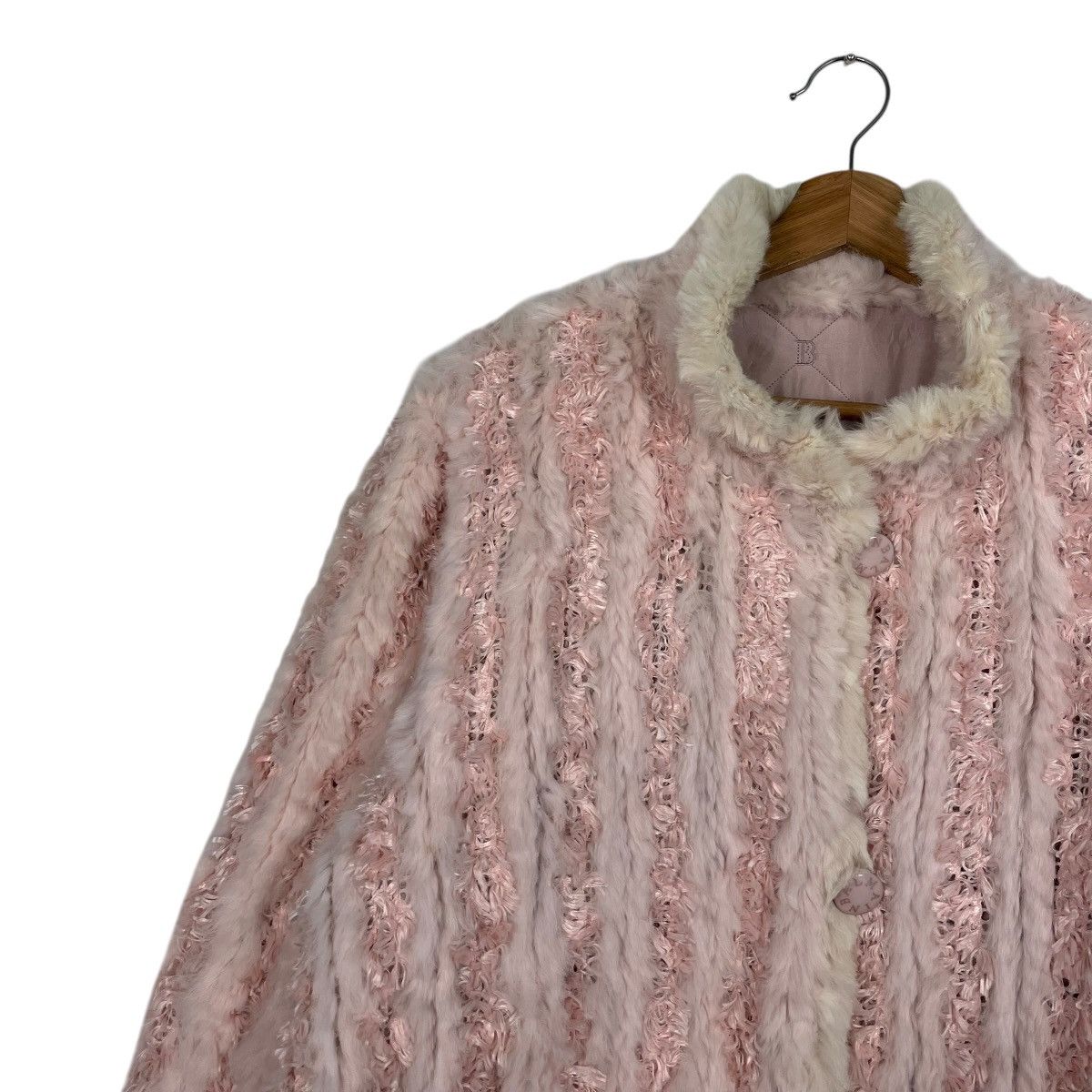 Balmain Balmain Paris Rabbit Fur Silk Reversible Jacket Size L / US 10 / IT 46 - 6 Thumbnail