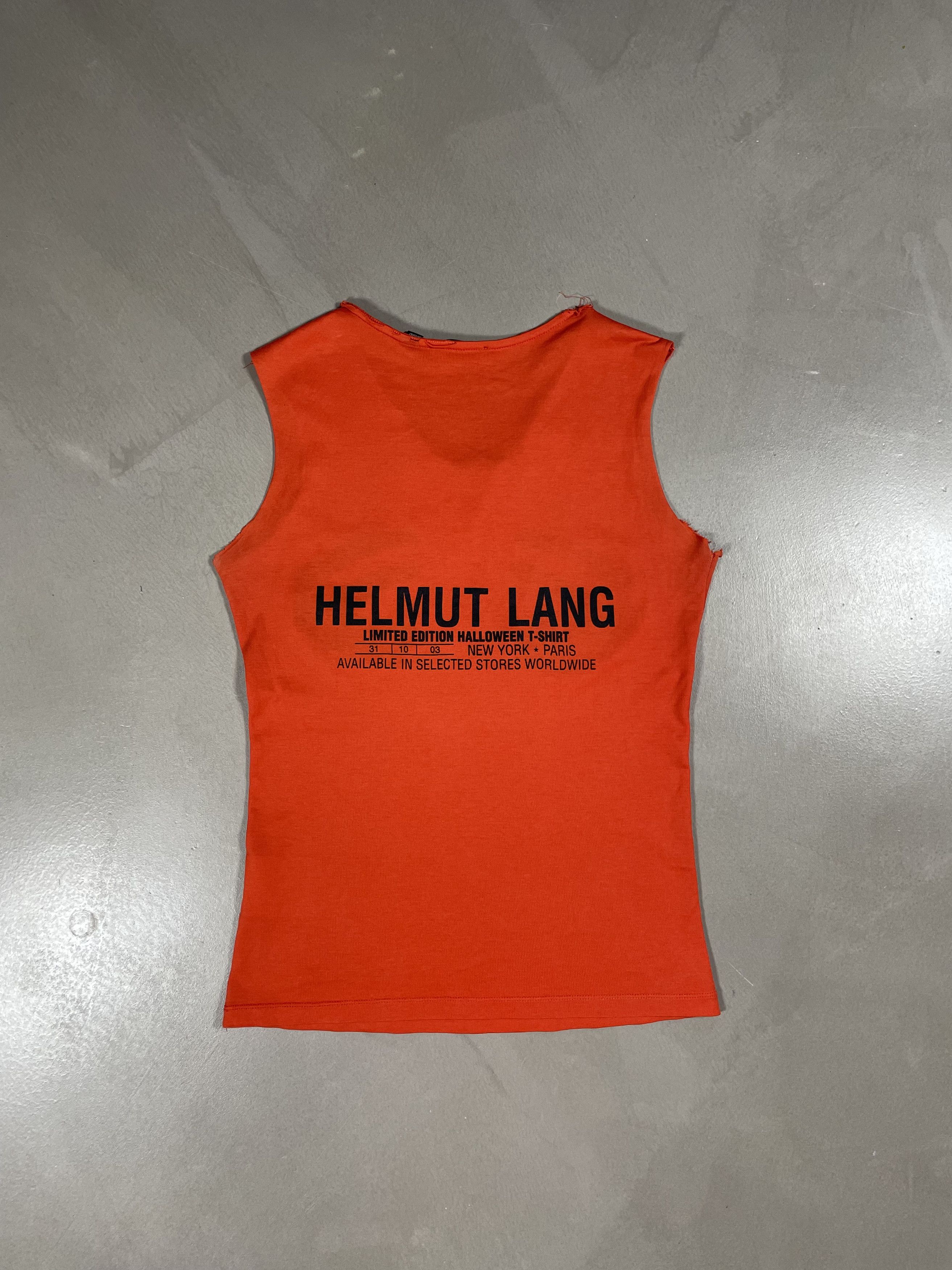 90s archive HELMUT LANG 日本製 タンクトップ オレンジM Helmut Lang 90's Archive Military Micro Ribbed Tank Top | Grailed