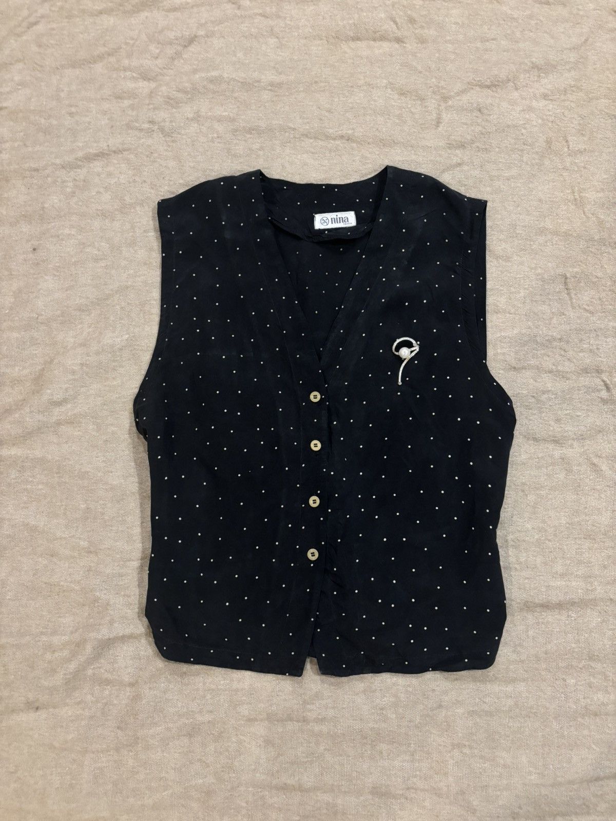 Other Polka dots vest.wt-122 Size M / US 6-8 / IT 42-44 - 1 Thumbnail