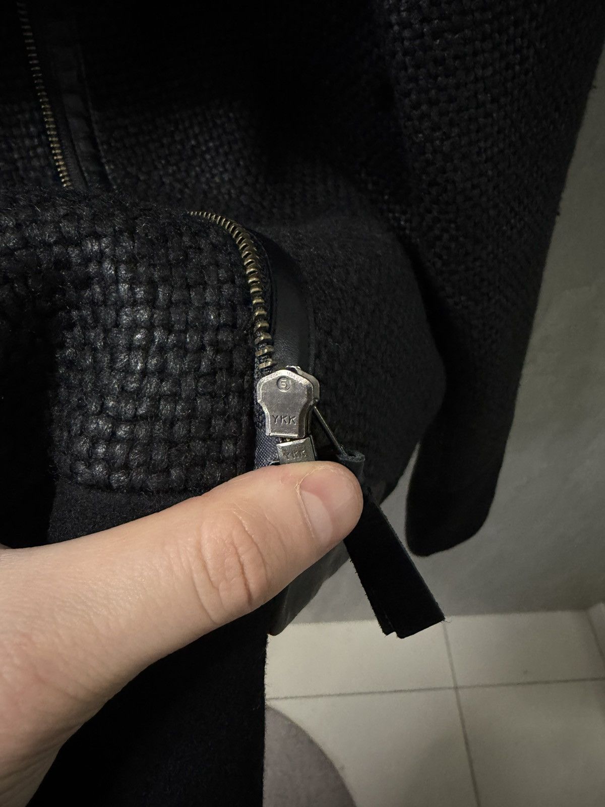 Mackage Mackage Black cashemere wool leather Coat jacket Modern Size M / US 6-8 / IT 42-44 - 13 Thumbnail