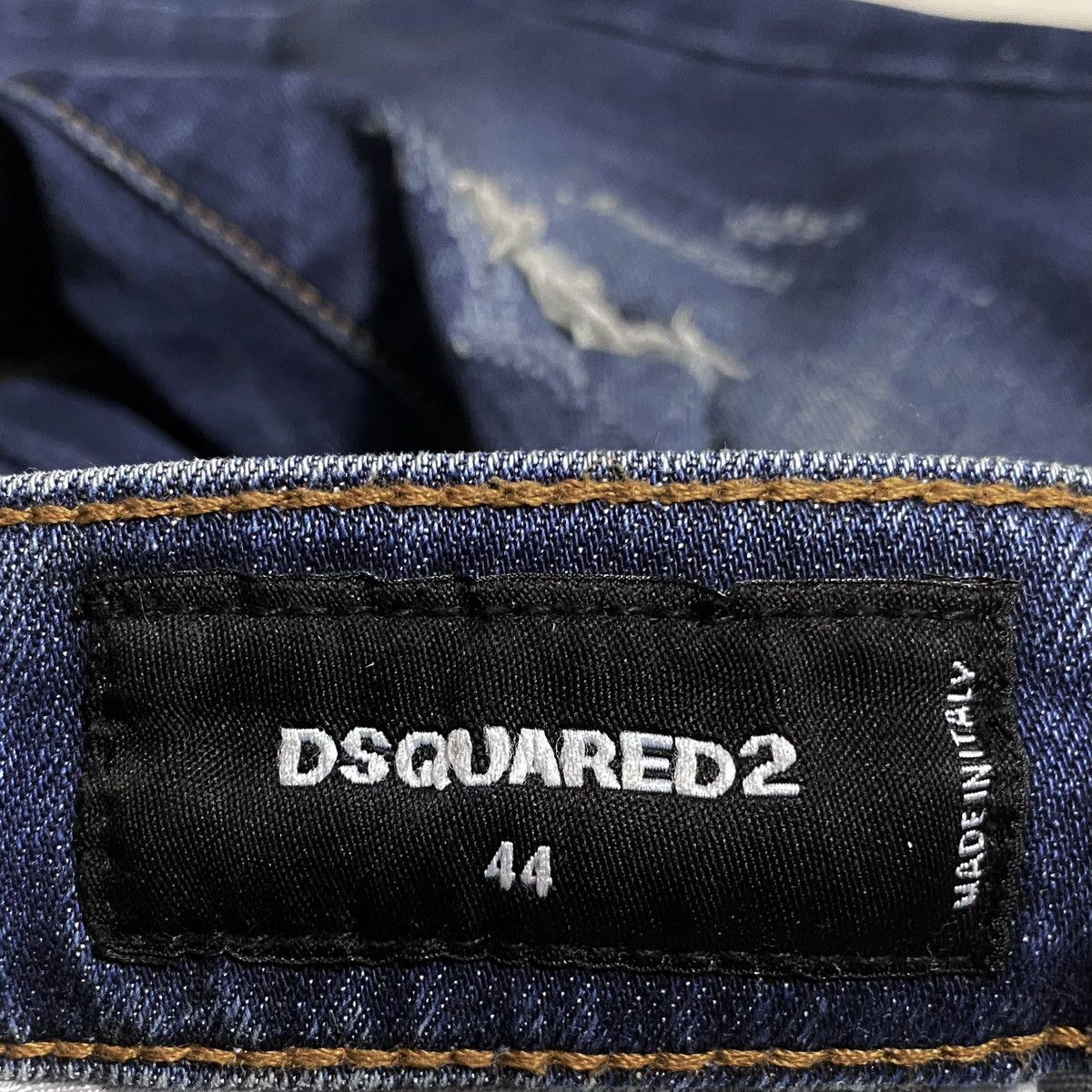Dsquared2 Women’s Dsquared Washed Torn Distressed Paint Splatter Denim Size 28" / US 6 / IT 42 - 16 Thumbnail