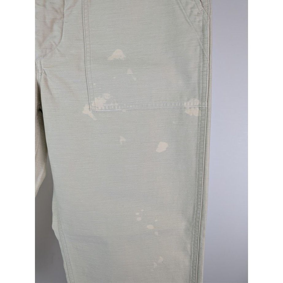 Auralee o1rshd1 Washed Baggy Satin Bleached Baker Pant in Dust Ivory Size US 36 / EU 52 - 8 Thumbnail