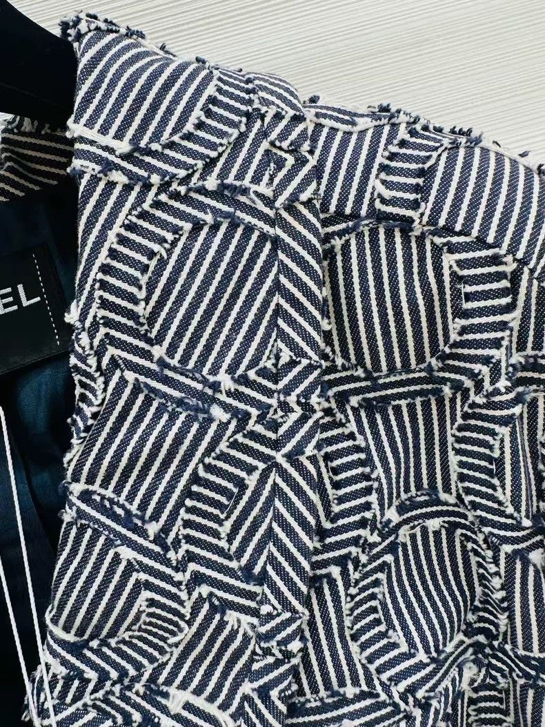 Chanel Chanel Cruise ship striped high-waisted jacket Size XXS / US 00 / IT 34 - 3 Thumbnail