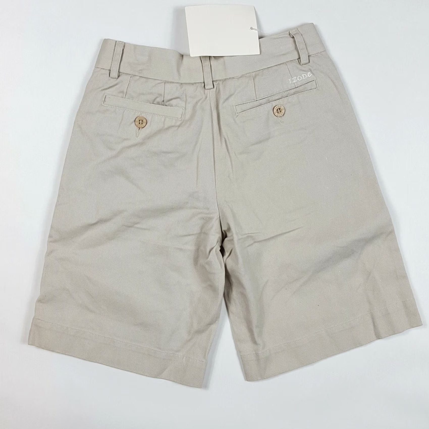 Izod VINTAGE IZOD Khaki Chinos Women's Size 8 Relaxed Twill Shorts Solid Beige 90s Outdoor Golf Tennis Preppy - Womens Size 42" / US 20 - 5 Thumbnail