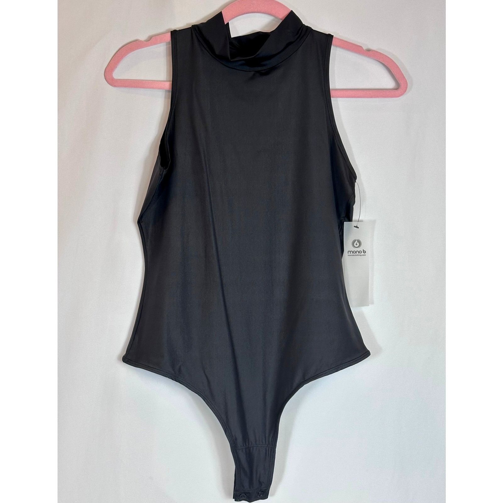 Other Mono b High Cowl Neck Sleeveless Bodysuit Black L Size L / US 10 / IT 46 - 9 Thumbnail