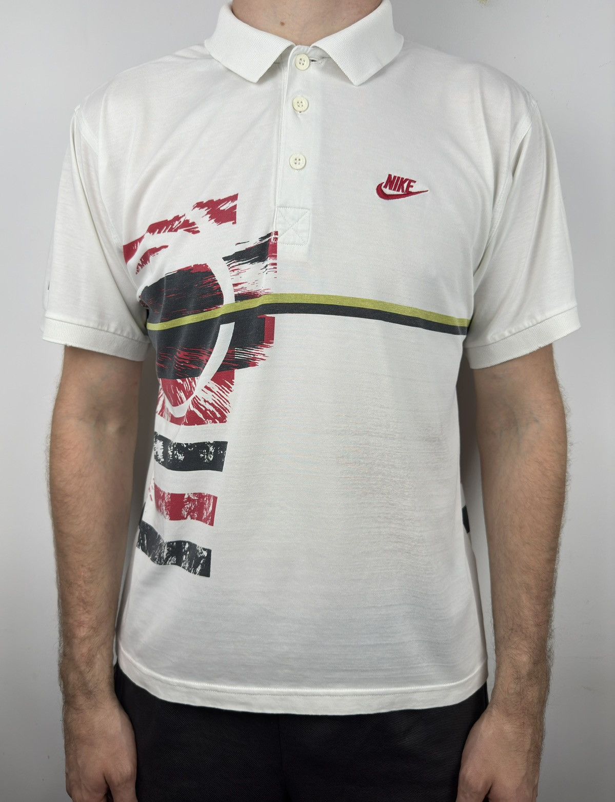 Nike Nike Challenge Court Tennis Polo T Shirt Tee Andre Agassi Size US L / EU 52-54 / 3 - 3 Thumbnail