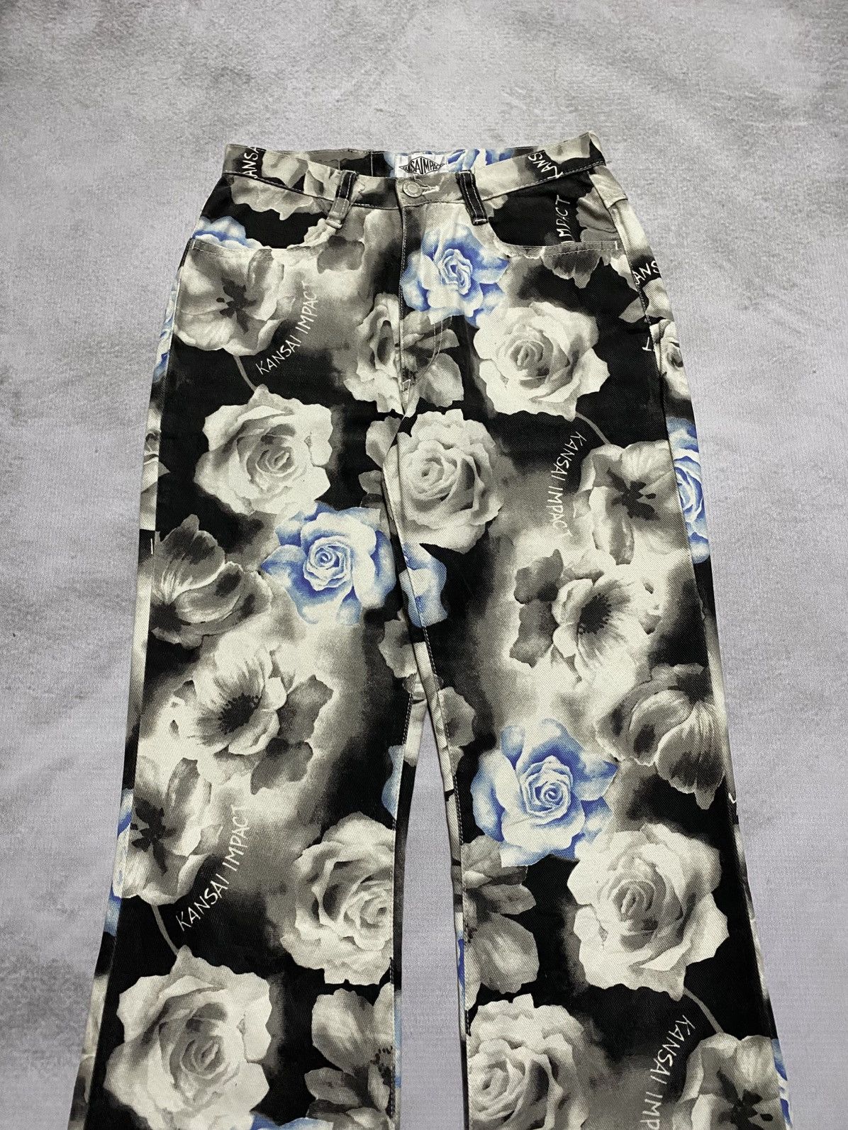 Kansai Yamamoto Kansai Impact Floral Pants Size 26" / US 2 / IT 38 - 4 Thumbnail