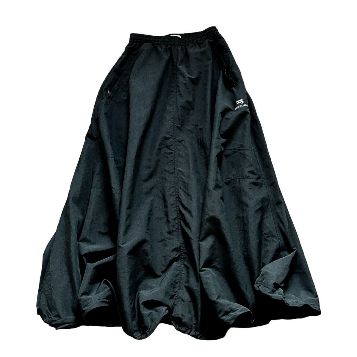 image of Balenciaga Sporty B XL Maxi Skirt in Black, Women's (Size 26)
