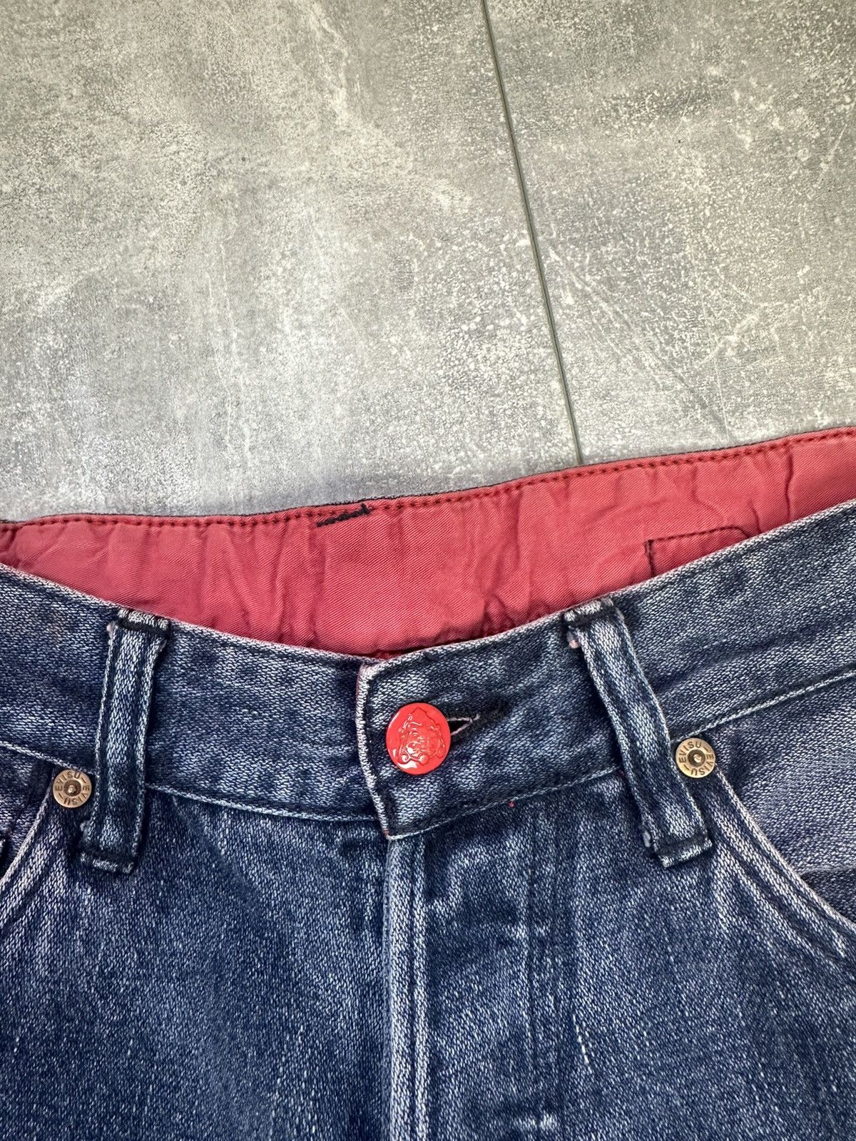 Evisu Vintage Evisu Japanese Denim Jeans Pants Overprint Logo Size US 30 / EU 46 - 24 Thumbnail