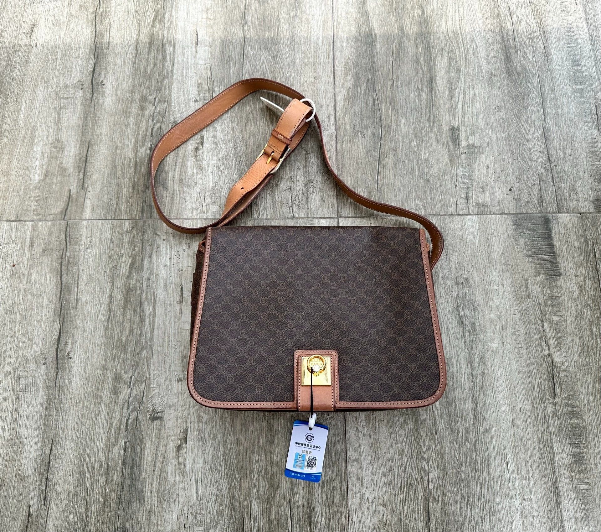 Celine Trotteur Flap gold loop vintage crossbody