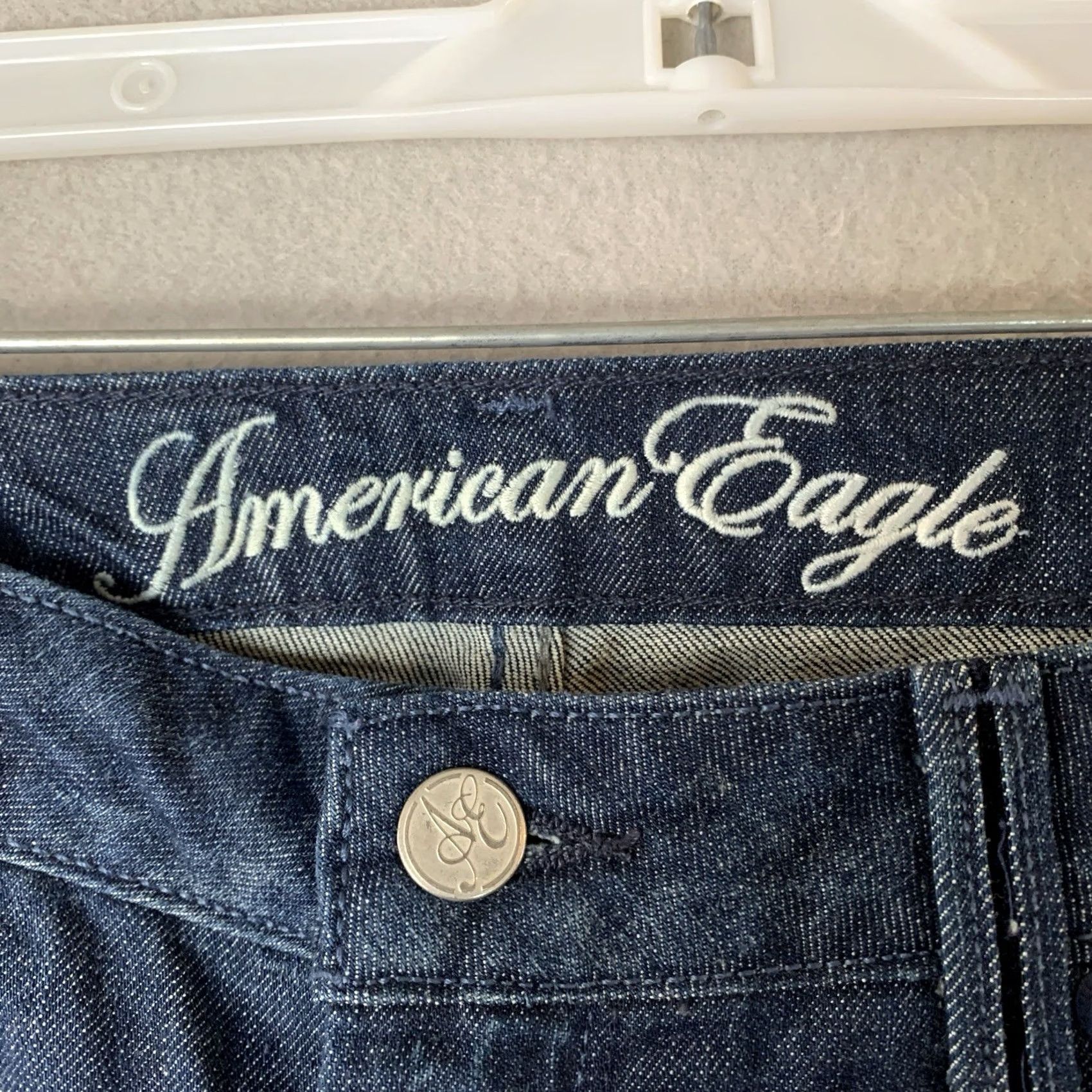 American Eagle Outfitters American Eagle Jeans Women's Size 14 Blue True Boot Hippie Y2K Cowgirl Western Jeans Ladies 14 Blue Denim Cotton Blend Regular Fit Vintage: No Size 36" / US 14 / IT 50 - 4 Thumbnail