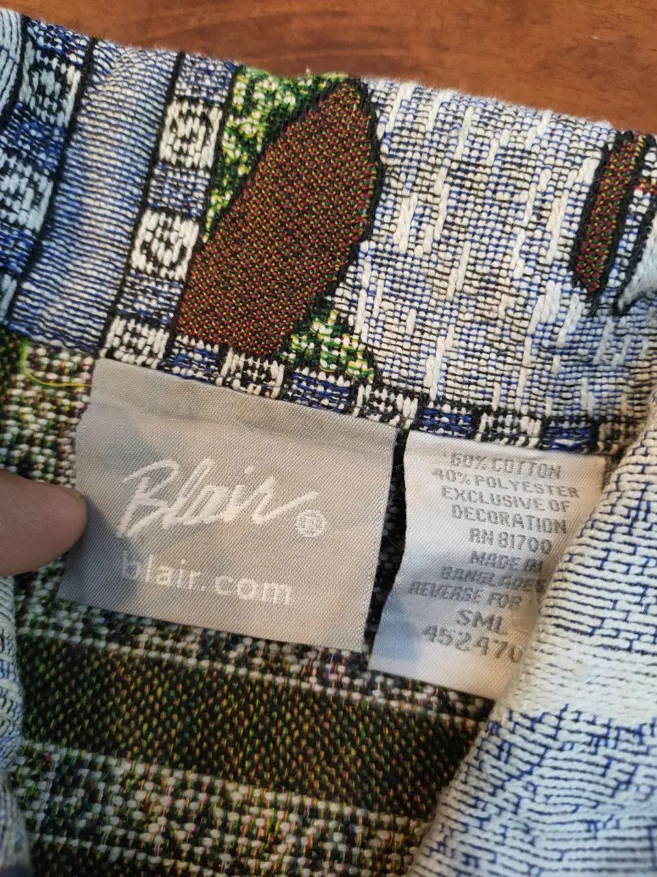 Vintage Blair Printed Knitted Button Jacket Size US M / EU 48-50 / 2 - 6 Thumbnail