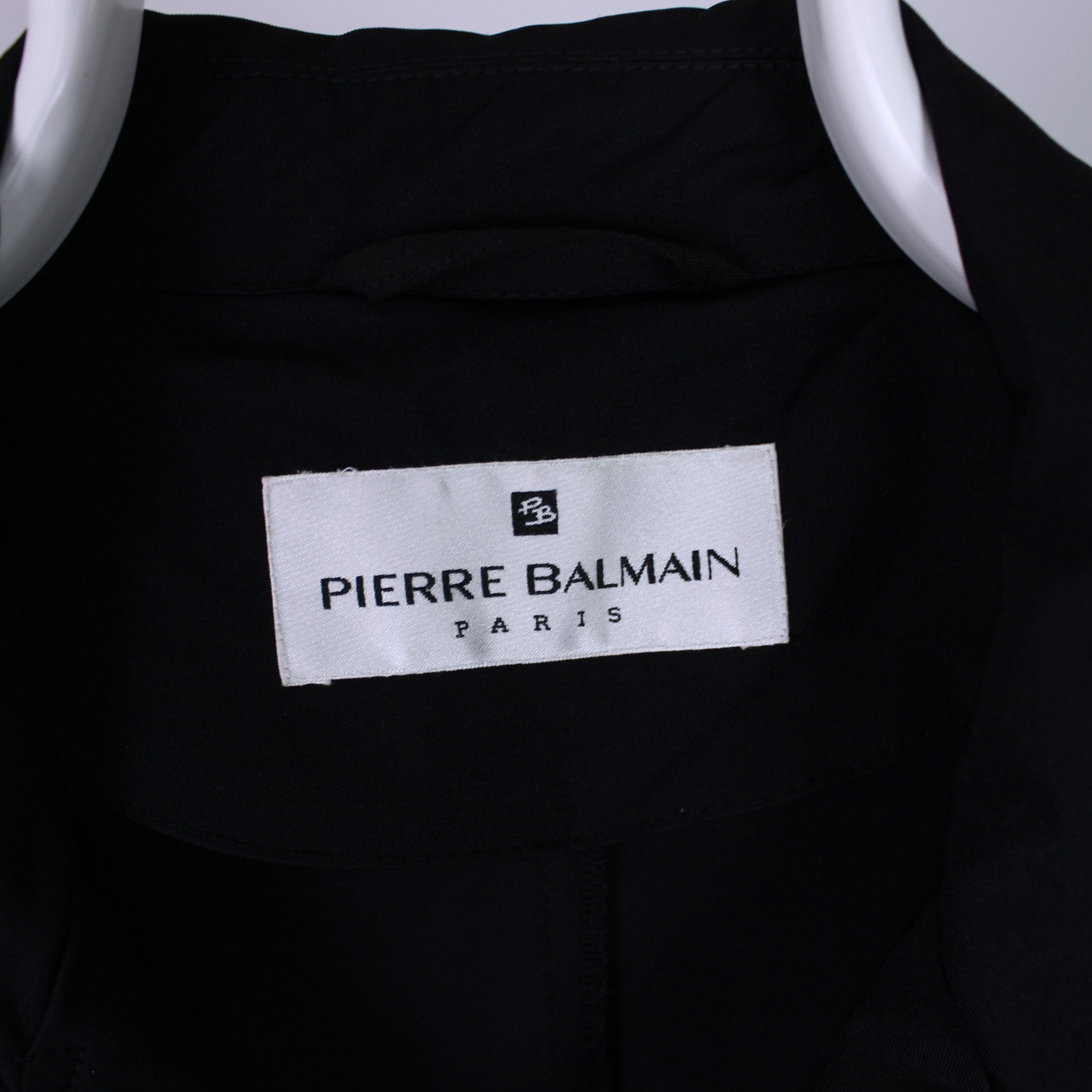 Pierre Balmain Pierre Balmain nylon vintage blazer L XL black Size US XL / EU 56 / 4 - 4 Thumbnail