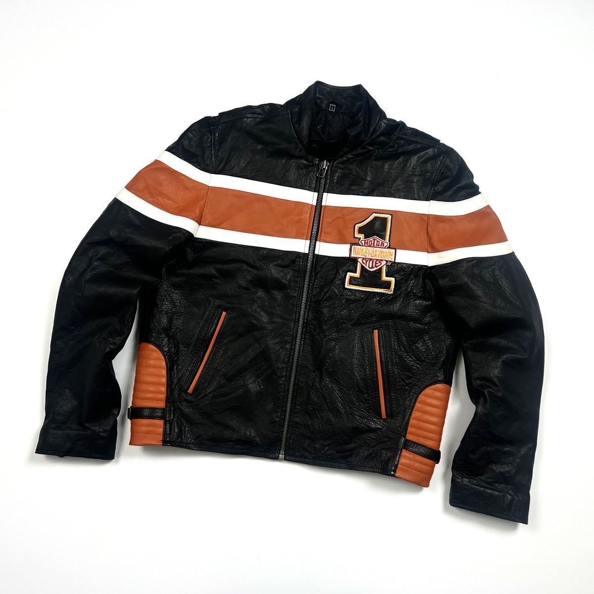 Harley Davidson × Vintage Vintage Harley Davidson Embroidered Logo Jacket Size L Size US L / EU 52-54 / 3 - 3 Thumbnail