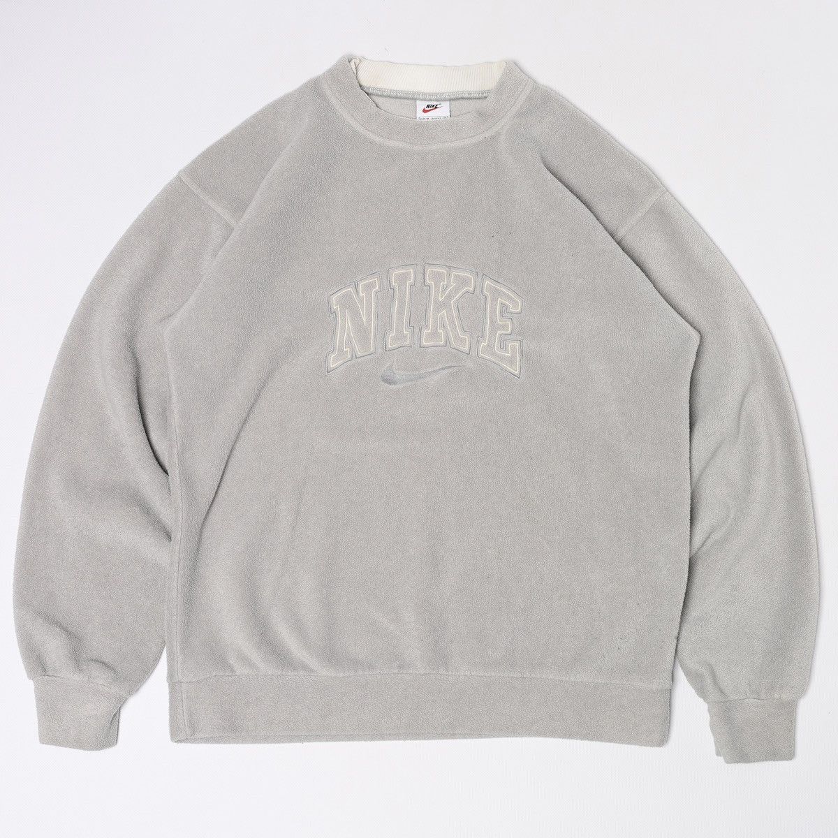 Nike Nike Gray Fleece Sport Sweatshirt Vintage Big Center Logo 90 Size US M / EU 48-50 / 2 - 1 Thumbnail