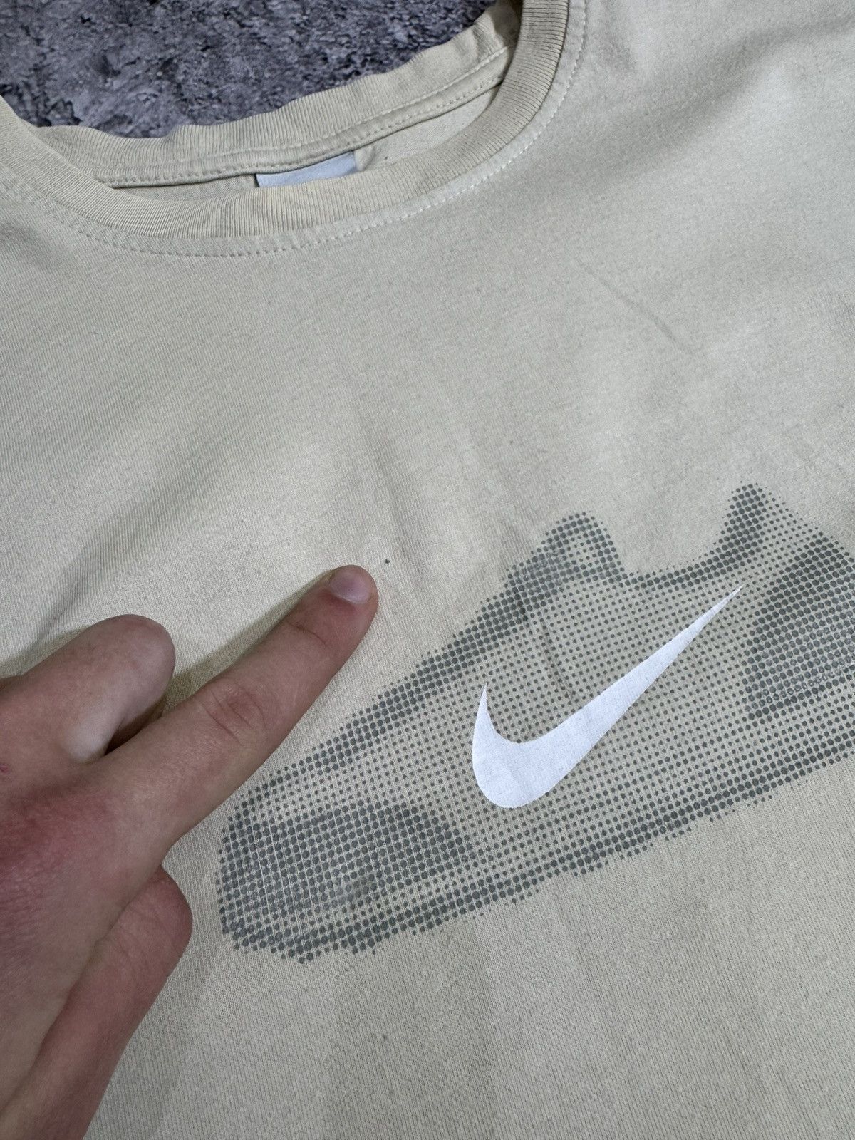 Nike × Vintage 90s Nike Swoosh Vintage Y2K Retro Tee T-Shirts Size US XL / EU 56 / 4 - 4 Thumbnail