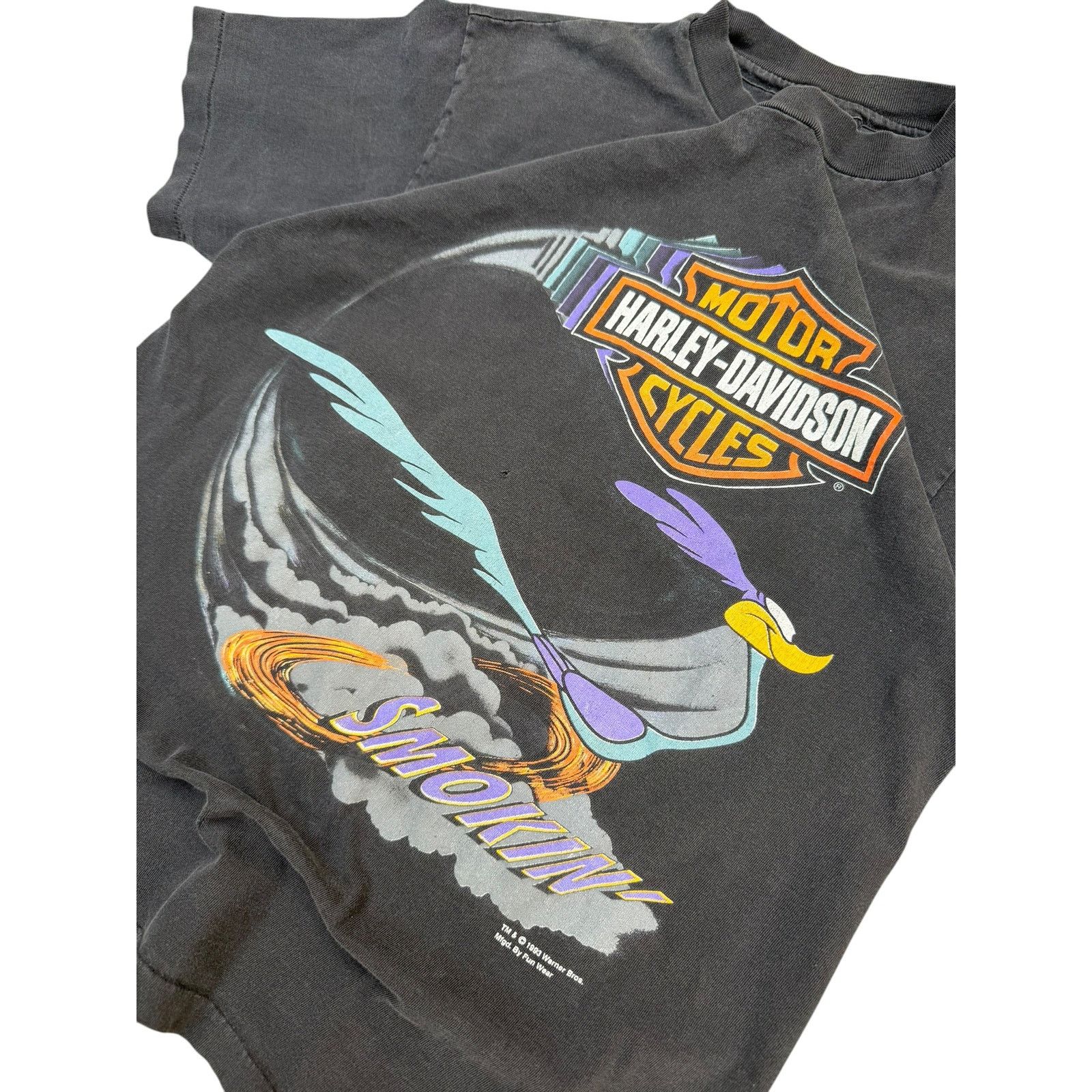 Harley Davidson 1993 Harley Davidson x Warner Brothers RoadRunner T-Shirt Size US M / EU 48-50 / 2 - 3 Thumbnail