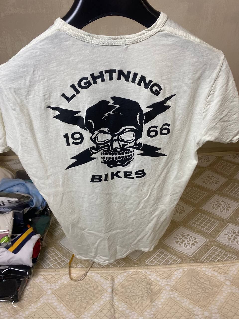 Johnson Motors 🔥 Johnson Motors High Speed Thrills Lightning Bikers T Shirt Size US M / EU 48-50 / 2 - 8 Thumbnail