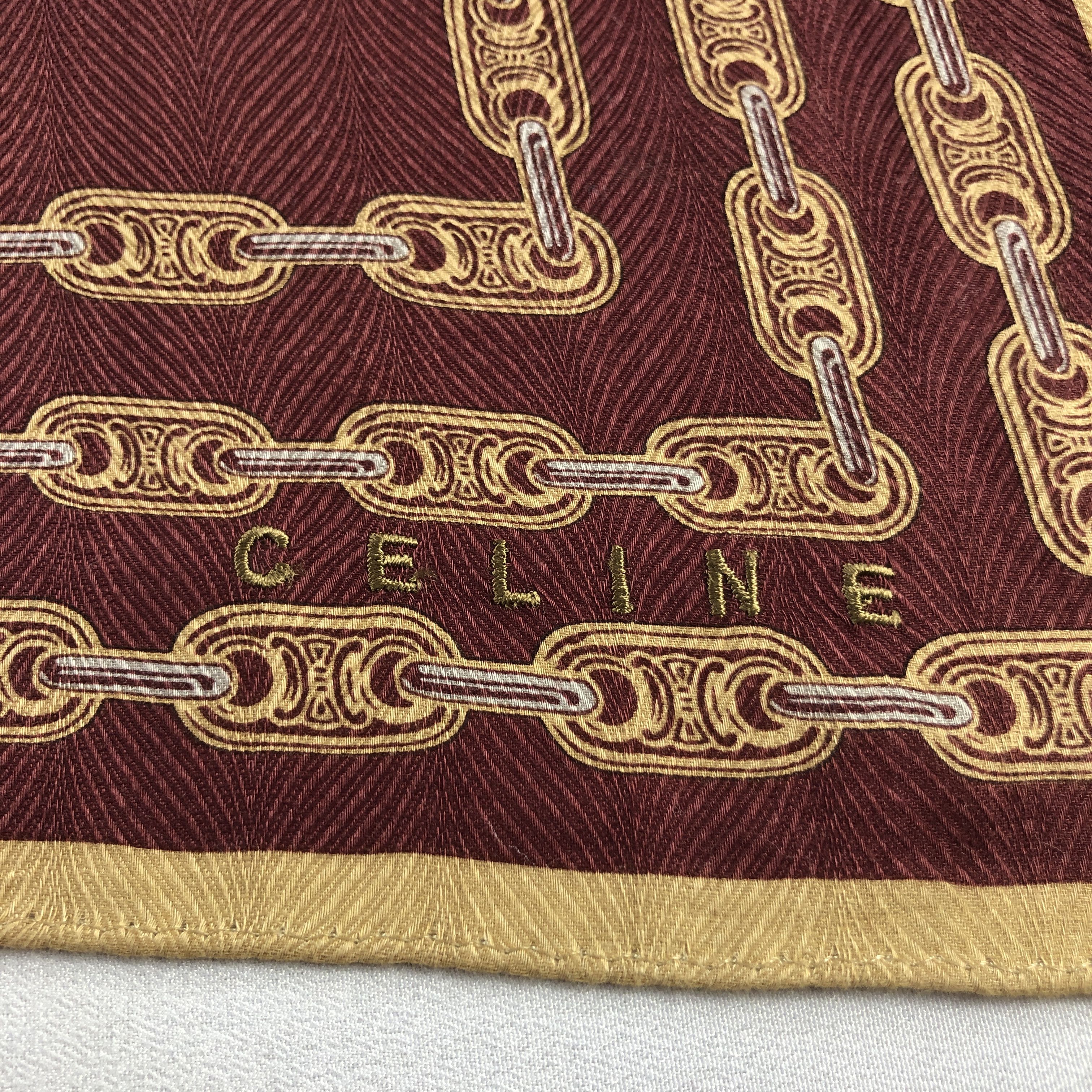 Celine × Vintage Celine Handkerchief Neckerchief Bandana H2570 Size ONE SIZE - 3 Thumbnail