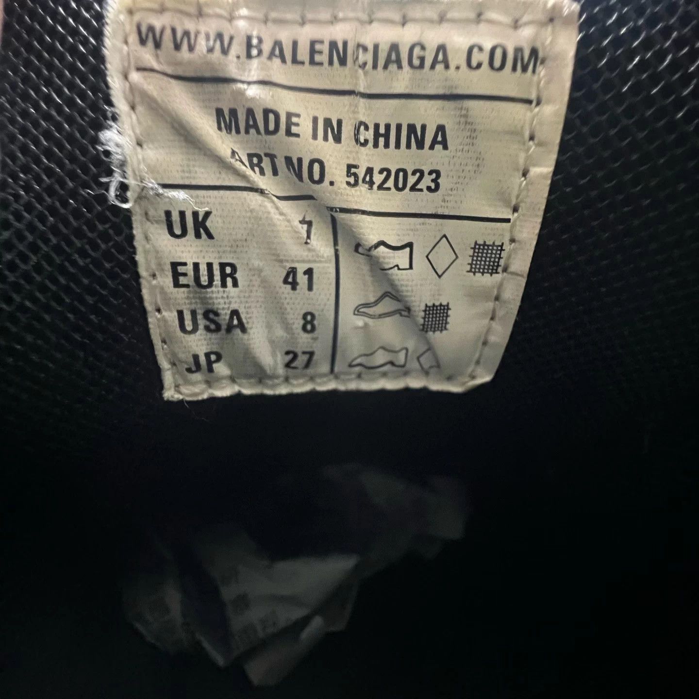 Balenciaga Balenciaga Track Black 41 Good Condition Size US 8 / EU 41 - 8 Thumbnail