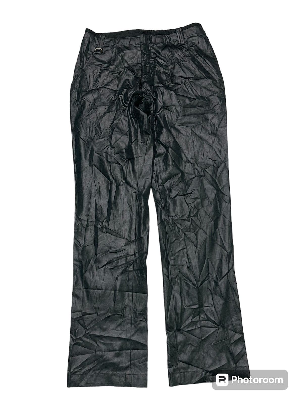 Gaultier Homme Objet 2000s JEAN PAUL GAULTIER SYNTHETIC LEATHER PANT RARE Size 28" / US 6 / IT 42 - 2 Thumbnail