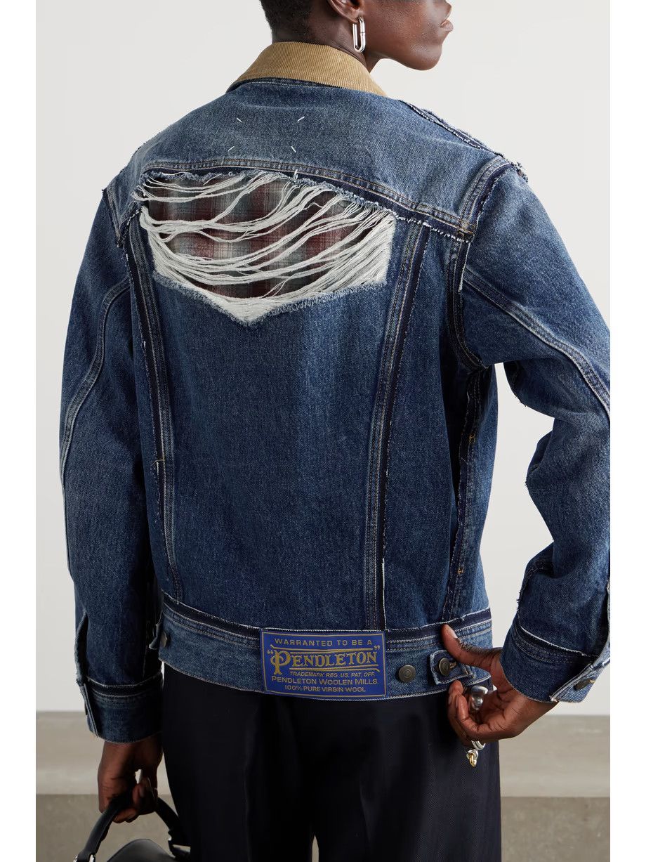Maison Margiela o1y0625 Denim Jacket in Blue Size XS / US 0-2 / IT 36-38 - 3 Thumbnail