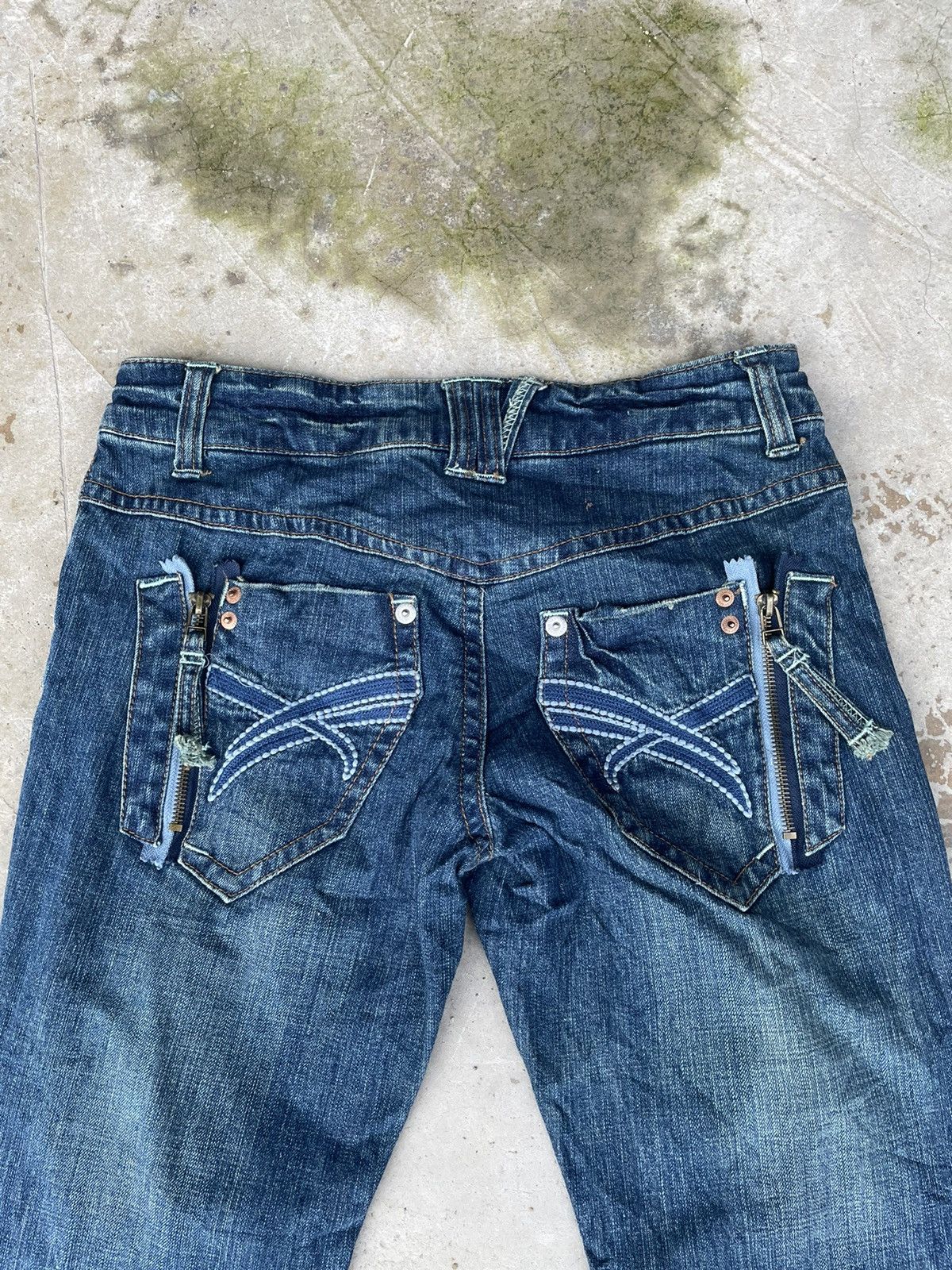 Japanese Brand Vintage Wave List Flared Jeans Rusty Size US 31 - 3 Thumbnail