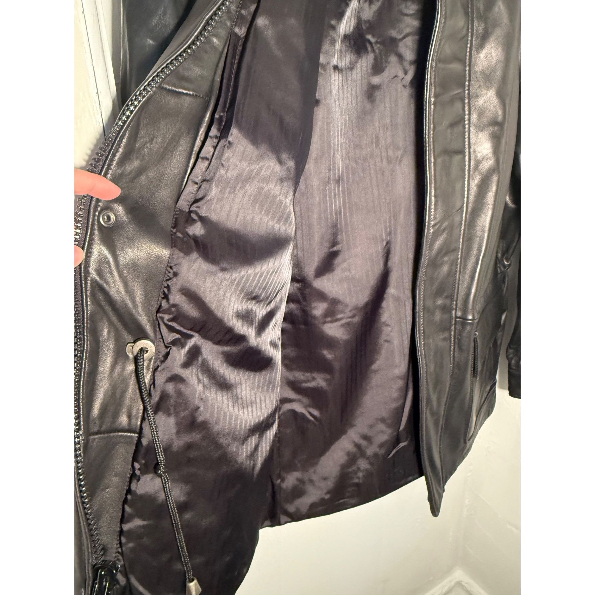London Fog Vintage London Fog Men's Black Leather Jacket - Size Large Size US L / EU 52-54 / 3 - 7 Thumbnail
