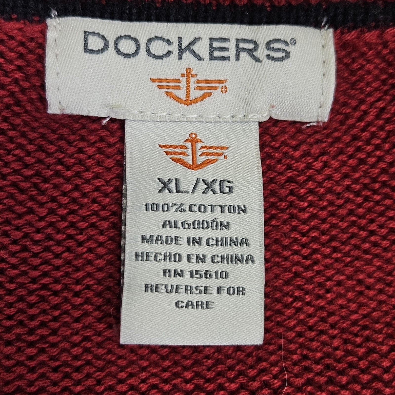 Dockers Y2K Dockers Men XL Nordic Fair Isle Sweater Size US XL / EU 56 / 4 - 8 Thumbnail
