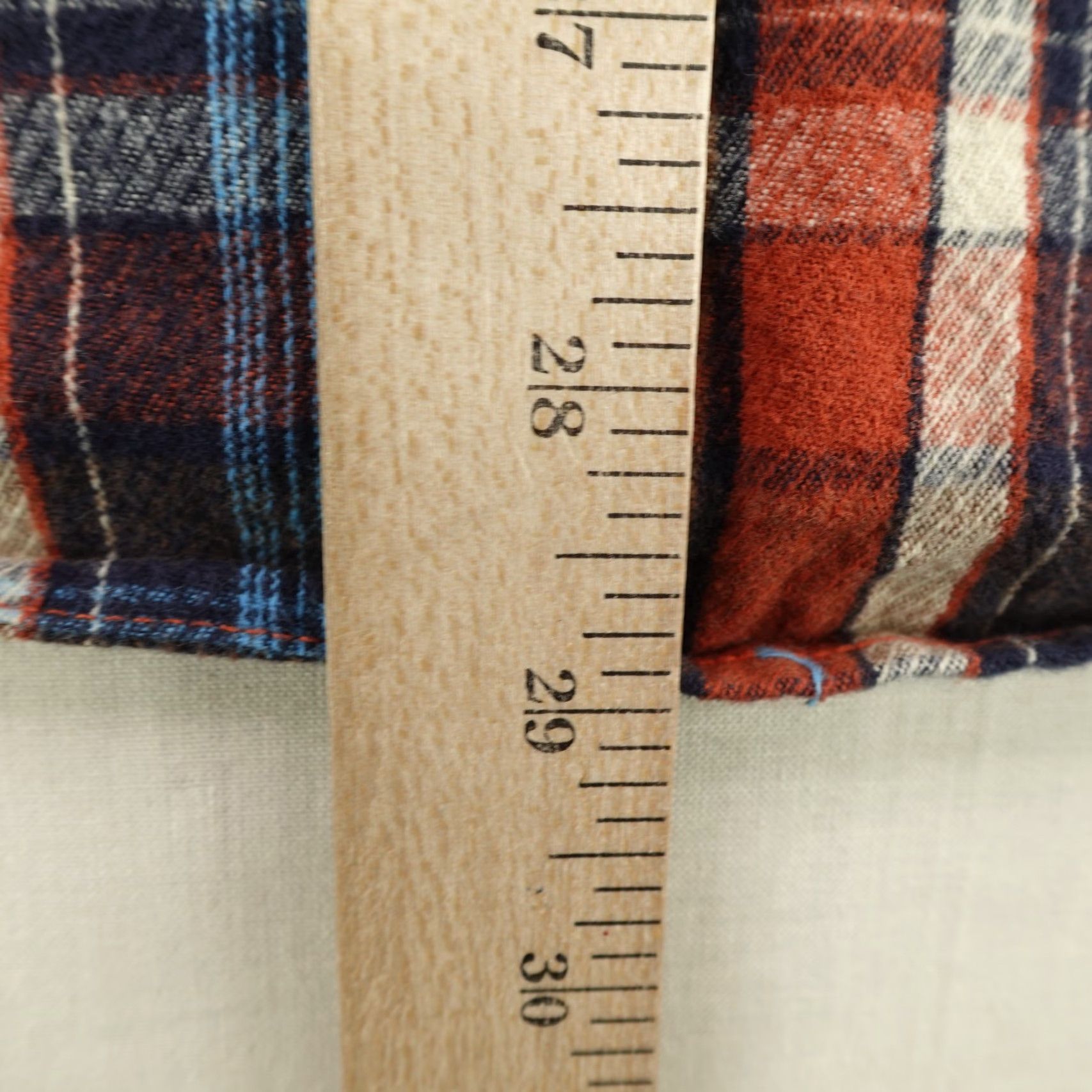 Carbon2Cobalt VINTAGE Carbon 2 Cobalt Shirt Men's Large Plaid Flannel Button-Up Workwear Brown Orange Blue Cotton 90s Mens Large Shirt Size US L / EU 52-54 / 3 - 7 Thumbnail