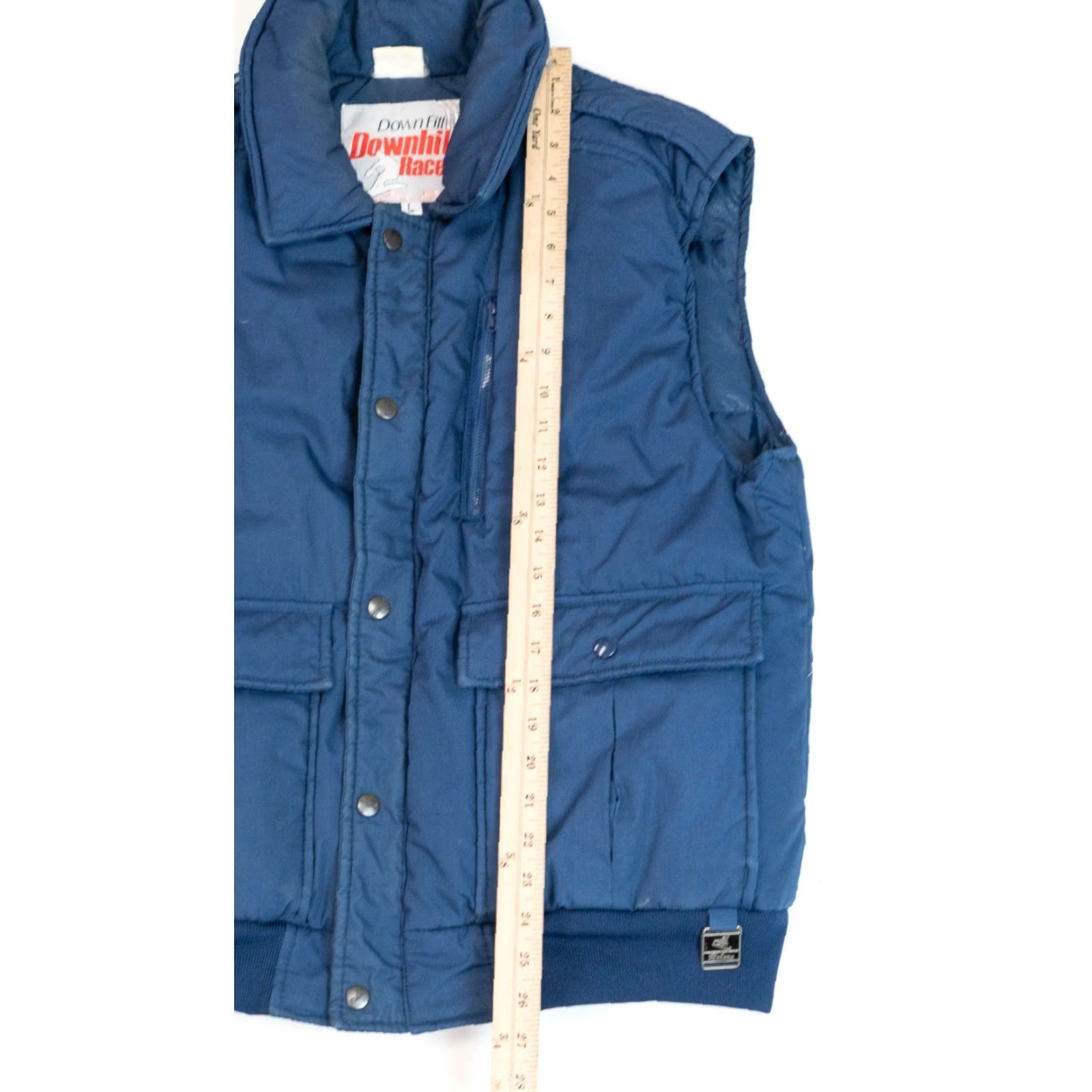 Vintage VINTAGE Downhill Racer Vest Blue Puffer Jacket 80s Style Men Size L Size US L / EU 52-54 / 3 - 7 Thumbnail