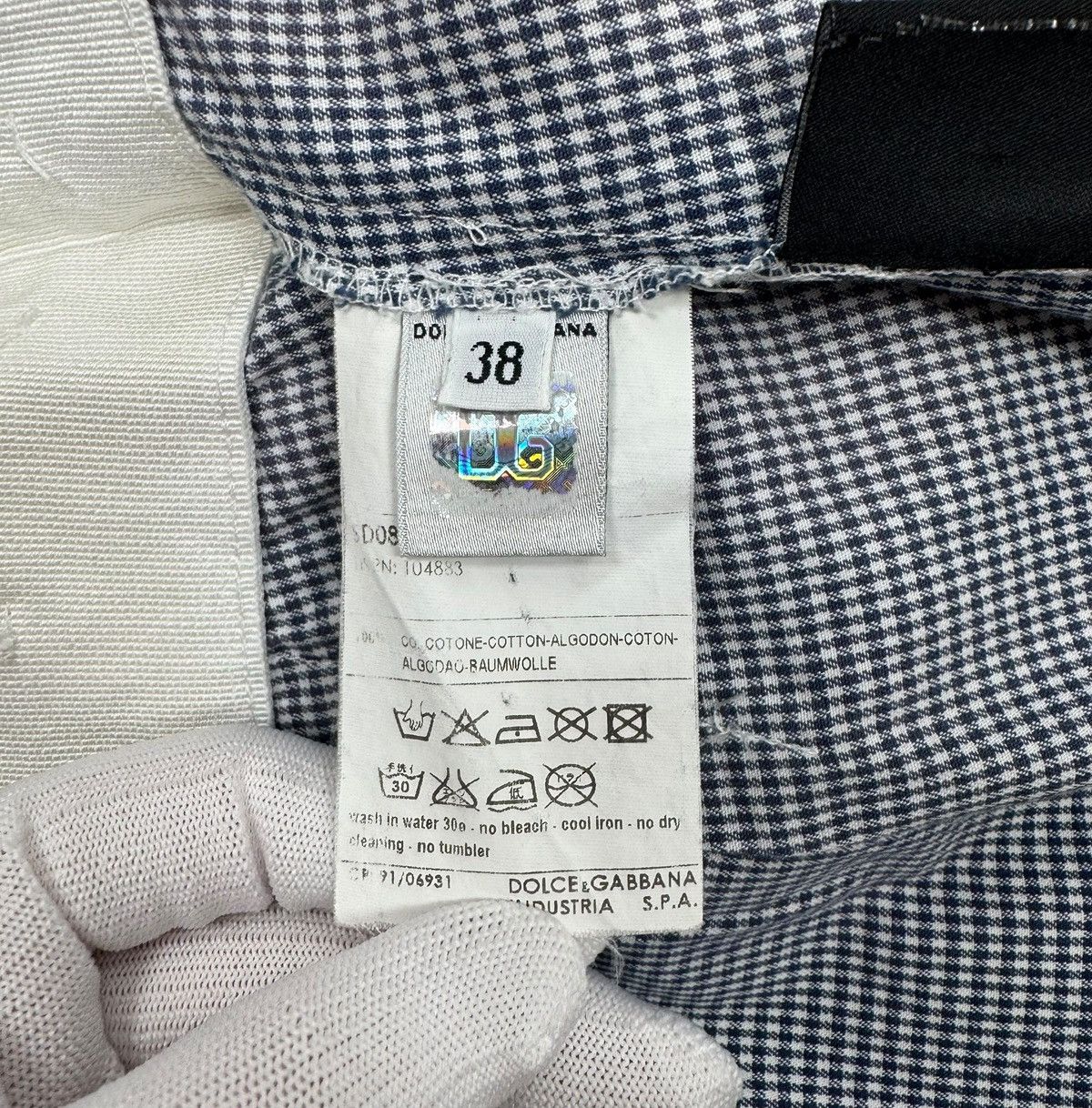 Dolce & Gabbana Dolce & Gabbana Tank Dress Blue Gingham Cotton size 38 Size XS / US 0-2 / IT 36-38 - 15 Thumbnail