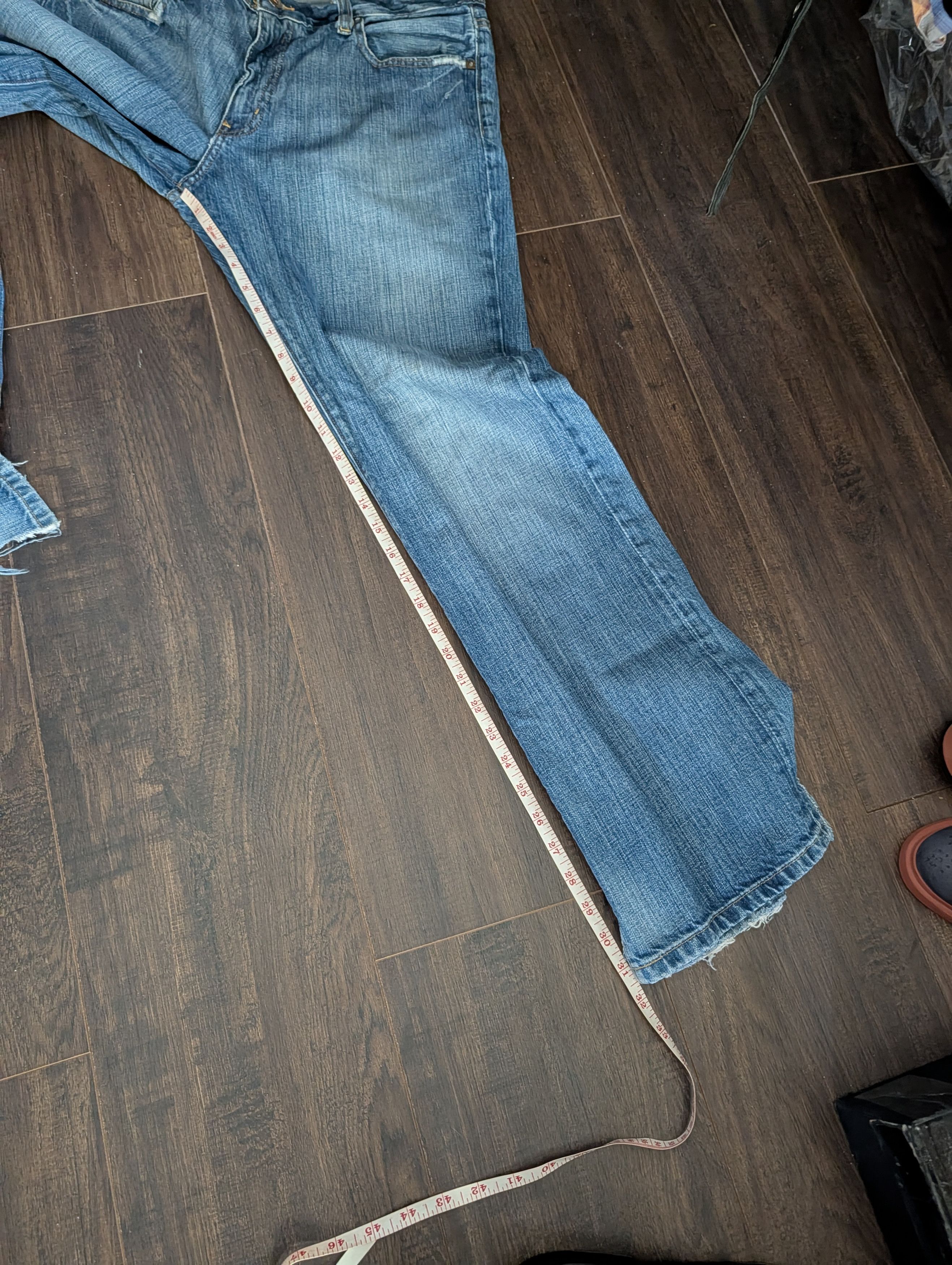 Polo Ralph Lauren Vintage Morrison distressed straight blue denim jeans Size US 32 / EU 48 - 13 Thumbnail