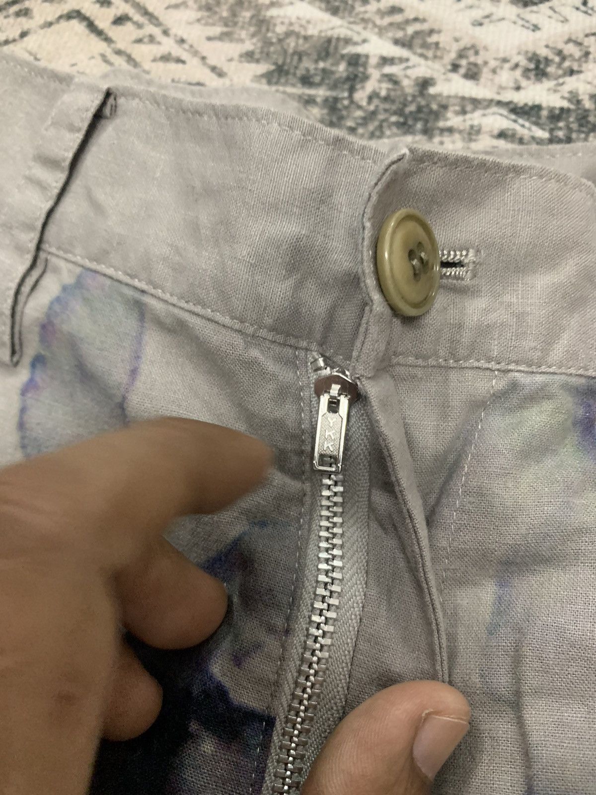 Japanese Brand 🐐90s YOHJI YAMAMOTO WATER COLOUR PANT Size US 31 - 6 Thumbnail