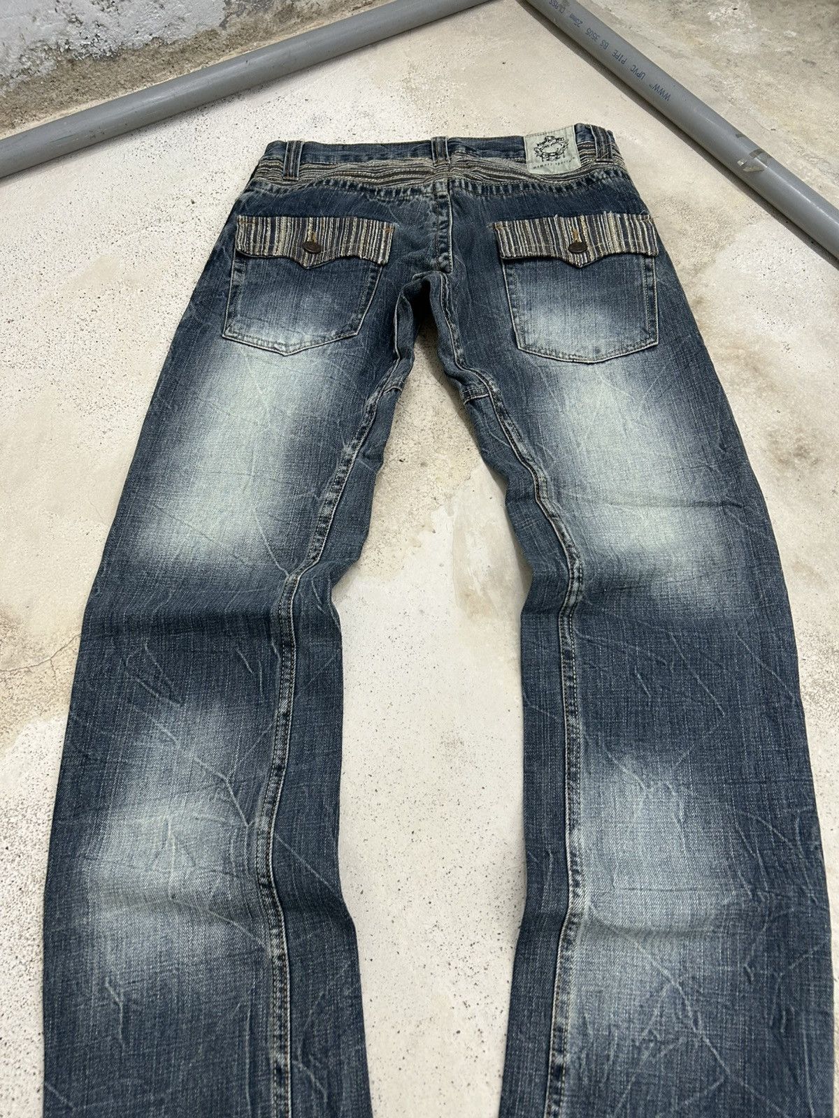 GOSTAR DE FUGA Memory Special Washed Black Clawn Marks Distressed Size US 30 / EU 46 - 16 Thumbnail