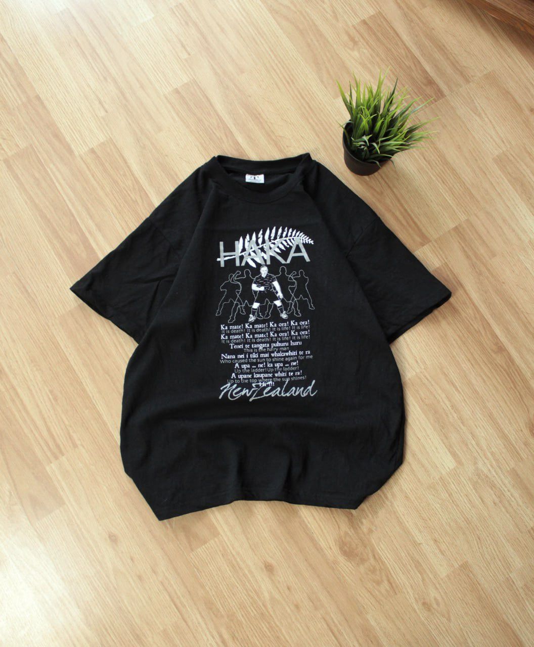 All Blacks 🔥 New Zealand Allblacks Rugby Haka Song A448 T Shirt Vintage Size US M / EU 48-50 / 2 - 1 Thumbnail