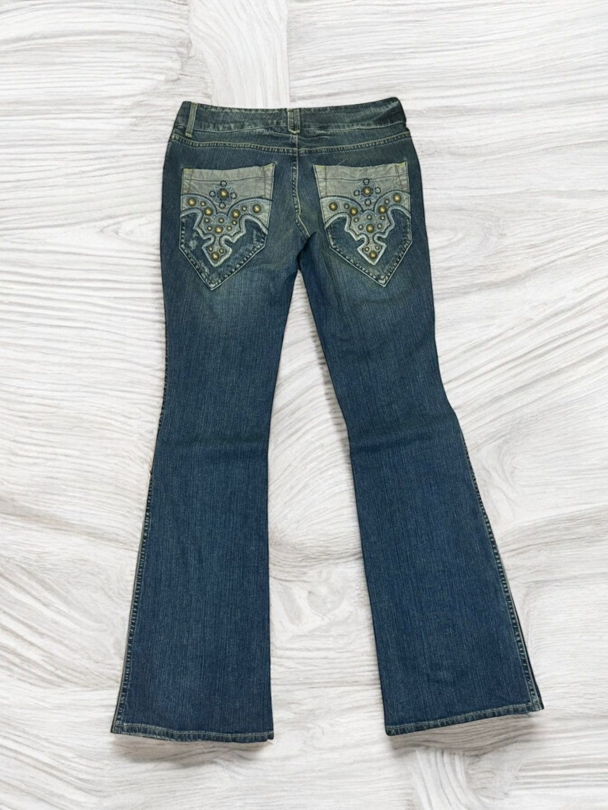 Japanese Brand × Tornado Mart FLARE LION JEANS STUDS POCKET DESIGN DENIM Size US 29 - 1 Thumbnail